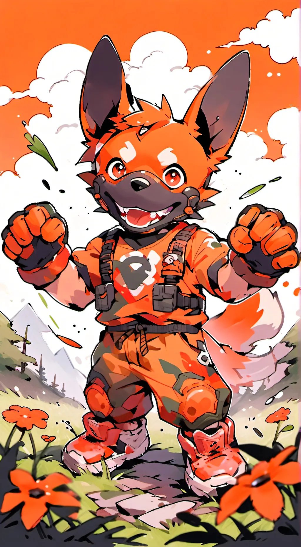 ai character: dogday background