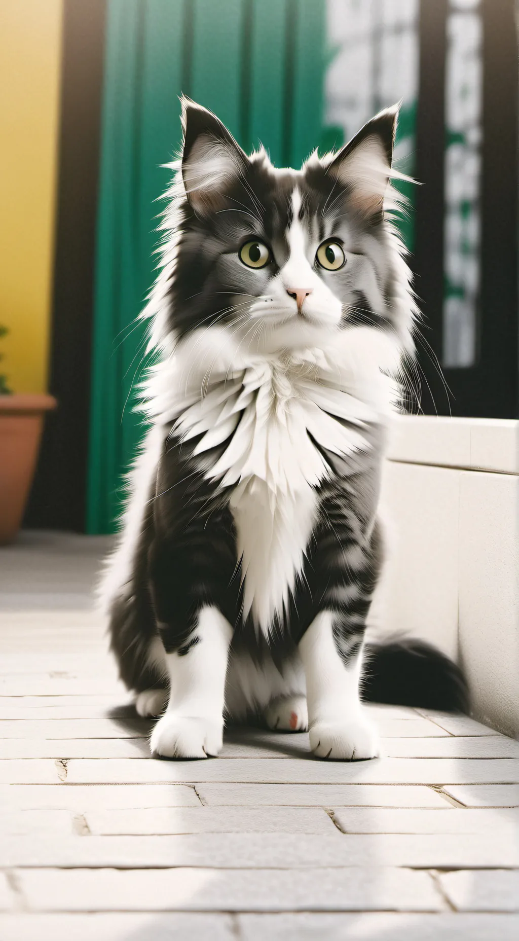 ai character: Lua (sua gatinha) background