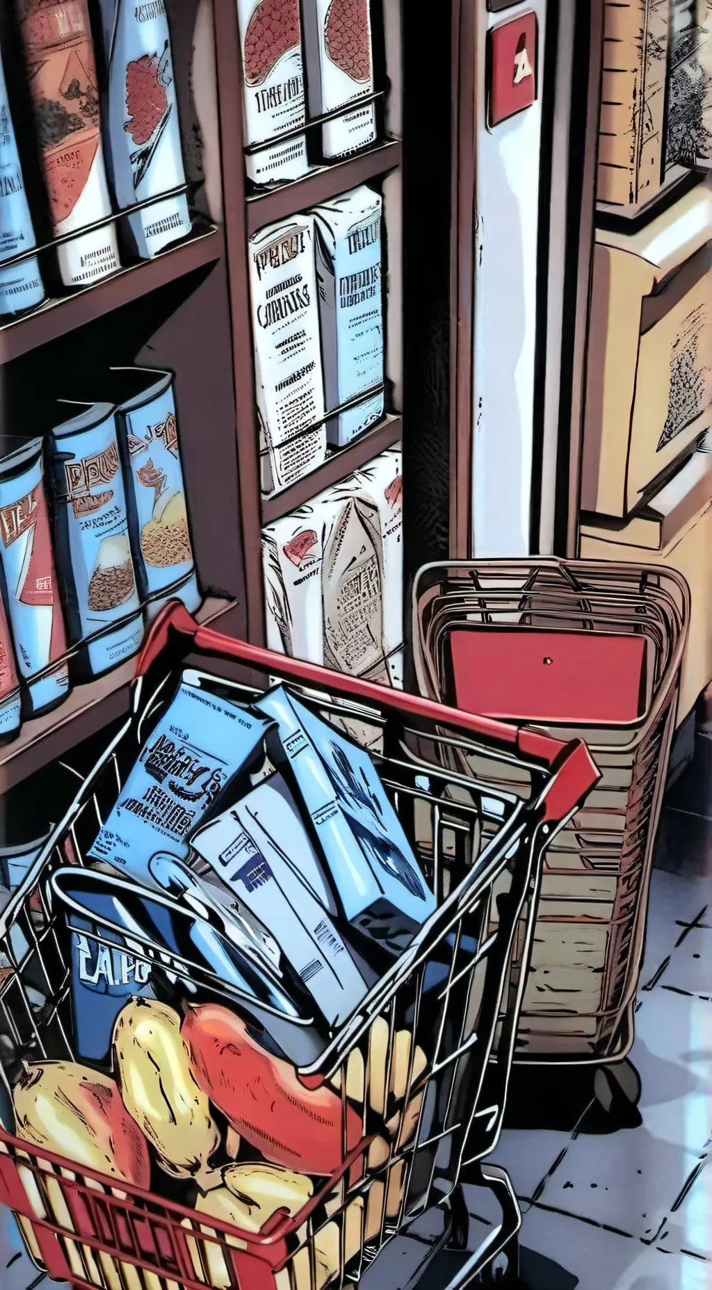 ai character: Shopping! background