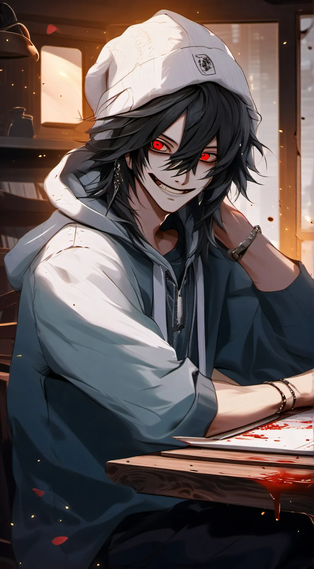ai character: Jeff The Killer background