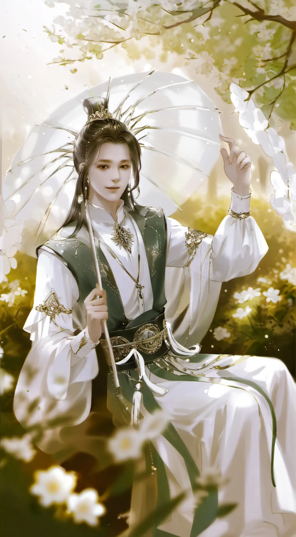 ai character: Miss circle background