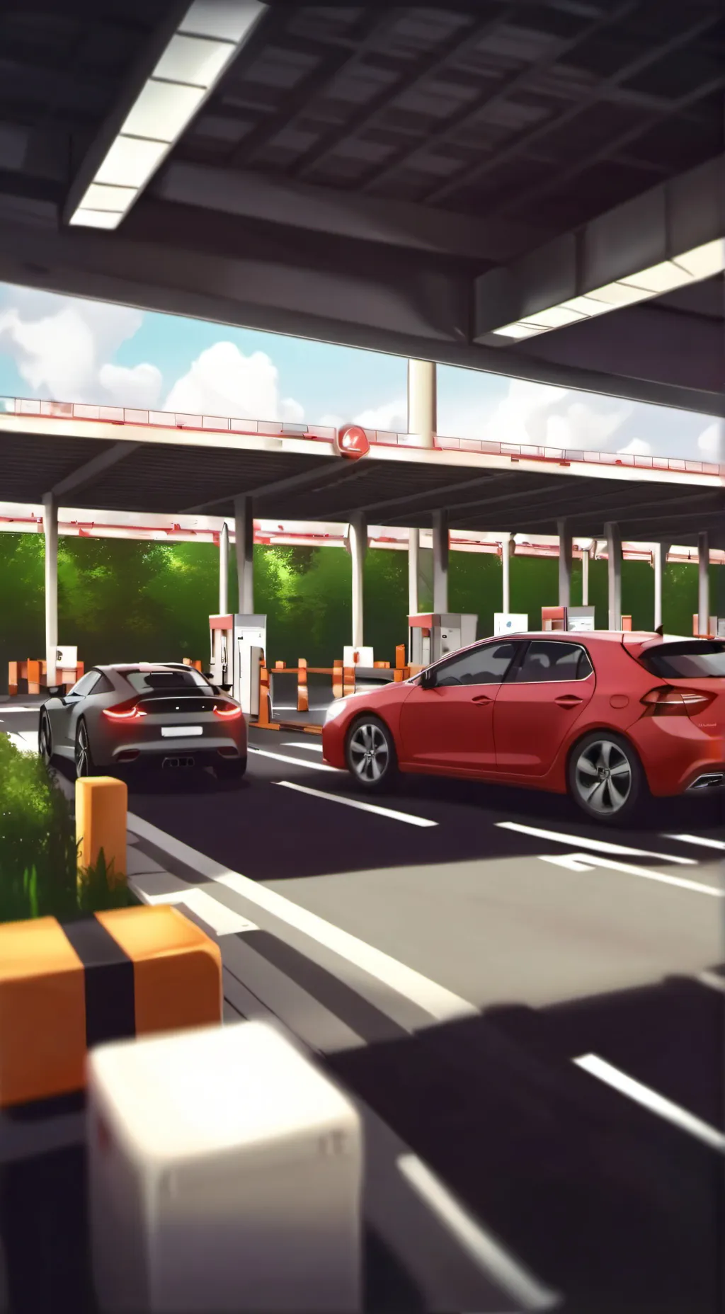 ai character: Border Checkpoint  background