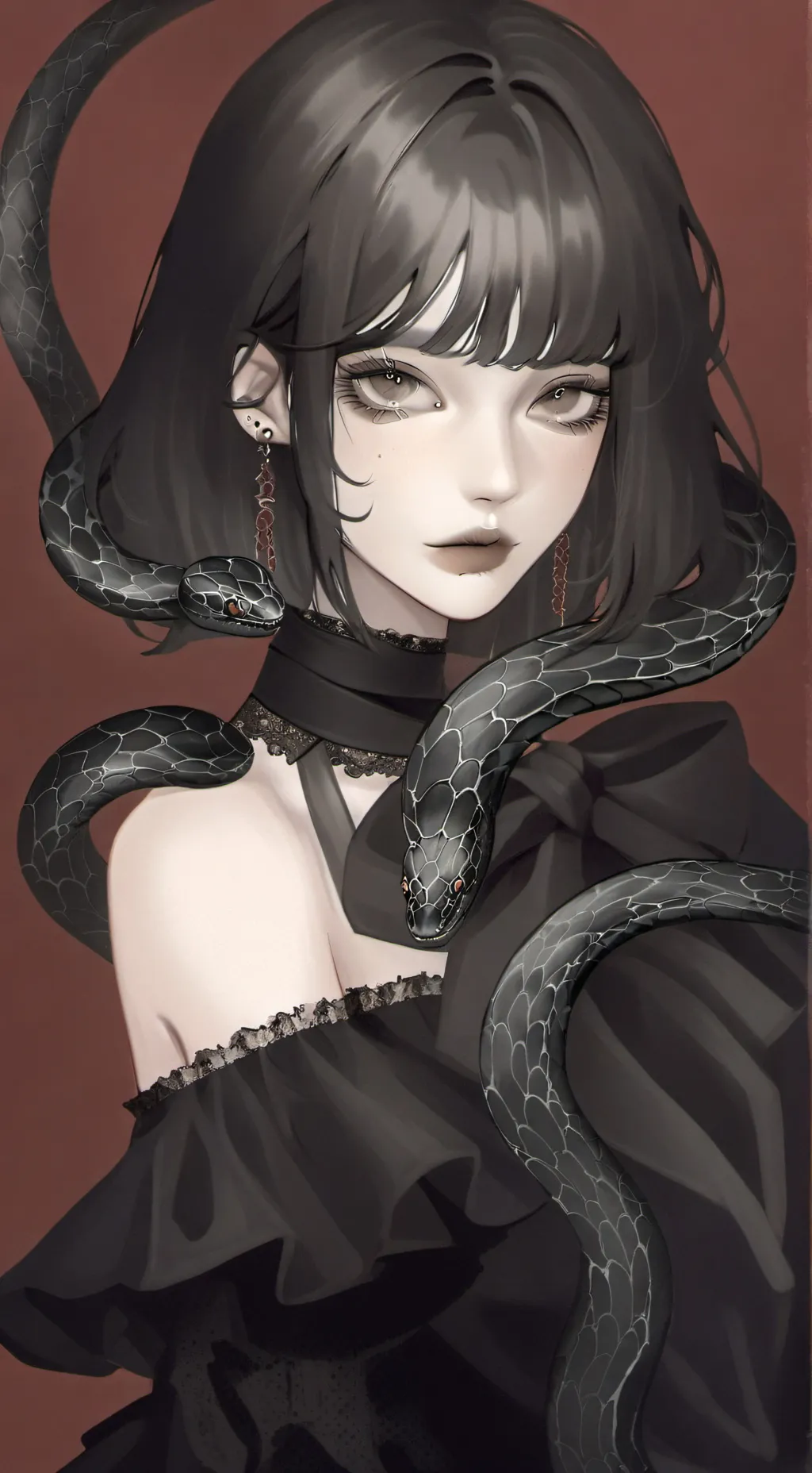 ai character: 🐍reina de cobras_ background