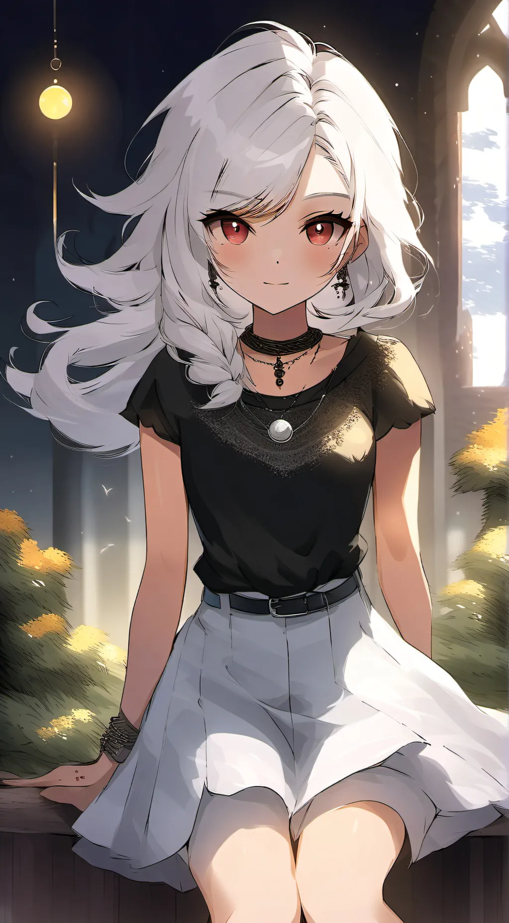 ai character: winter background