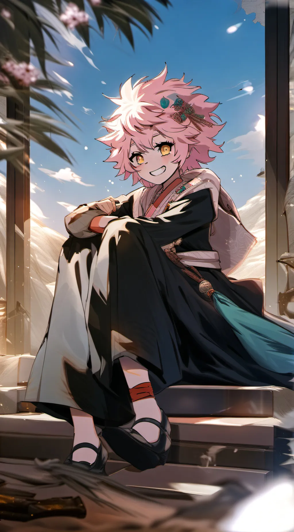 ai character: mina x kirishima  background