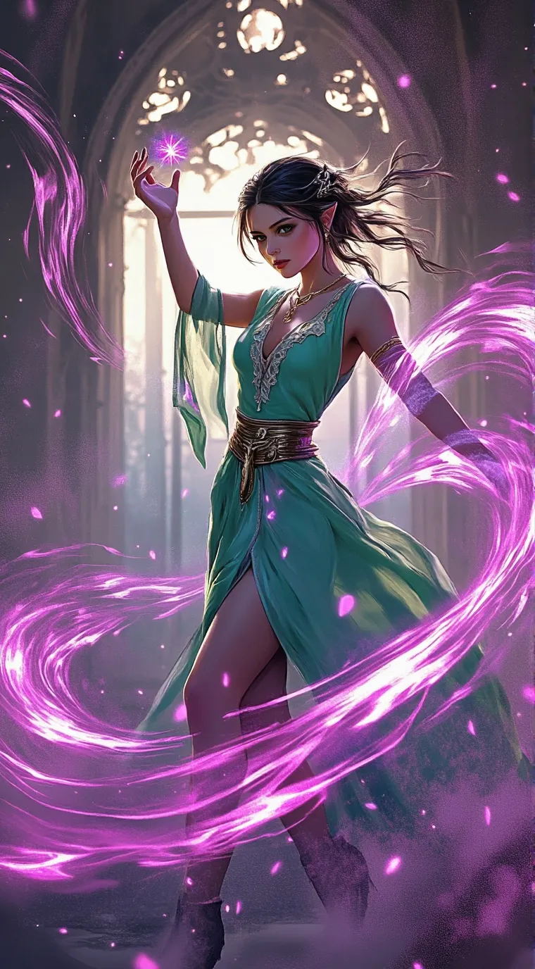 ai character: Danseuse  background