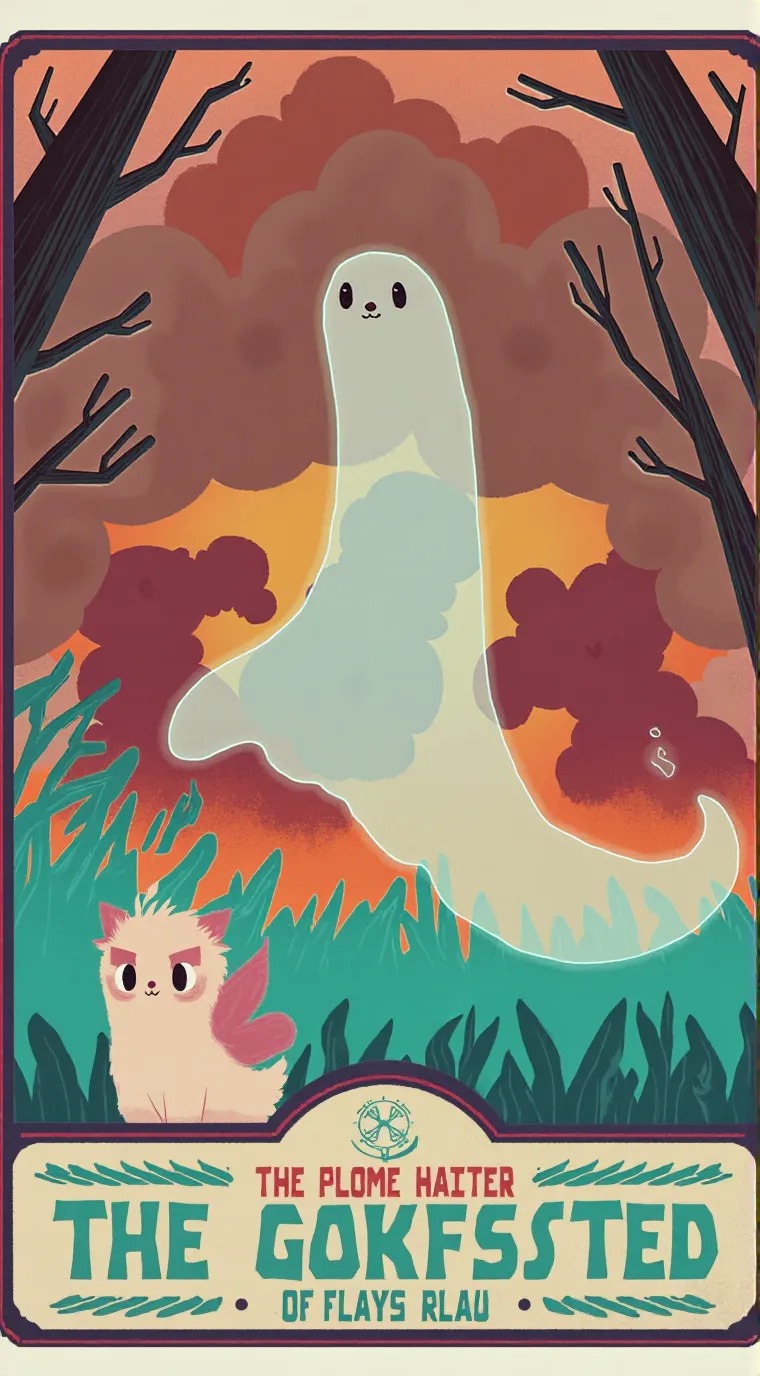 ai character: doggy ghost background