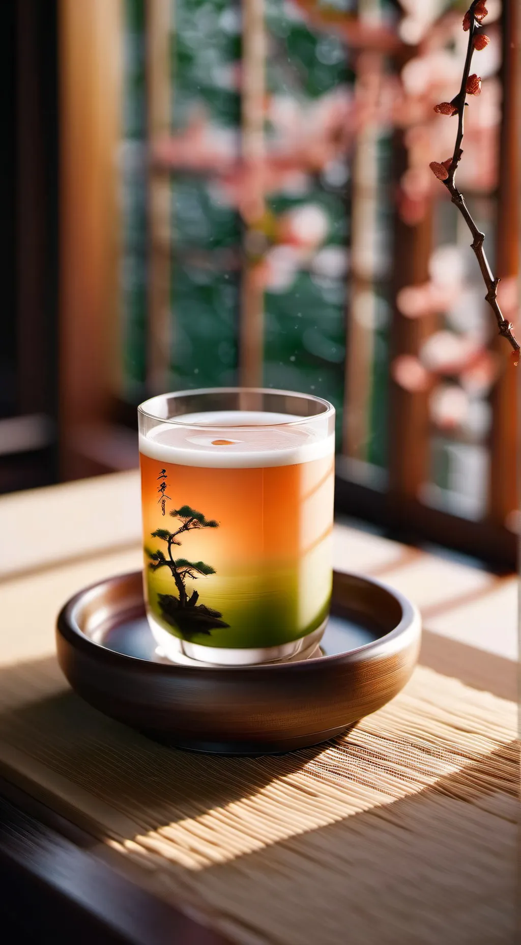 ai character: James & big peach background