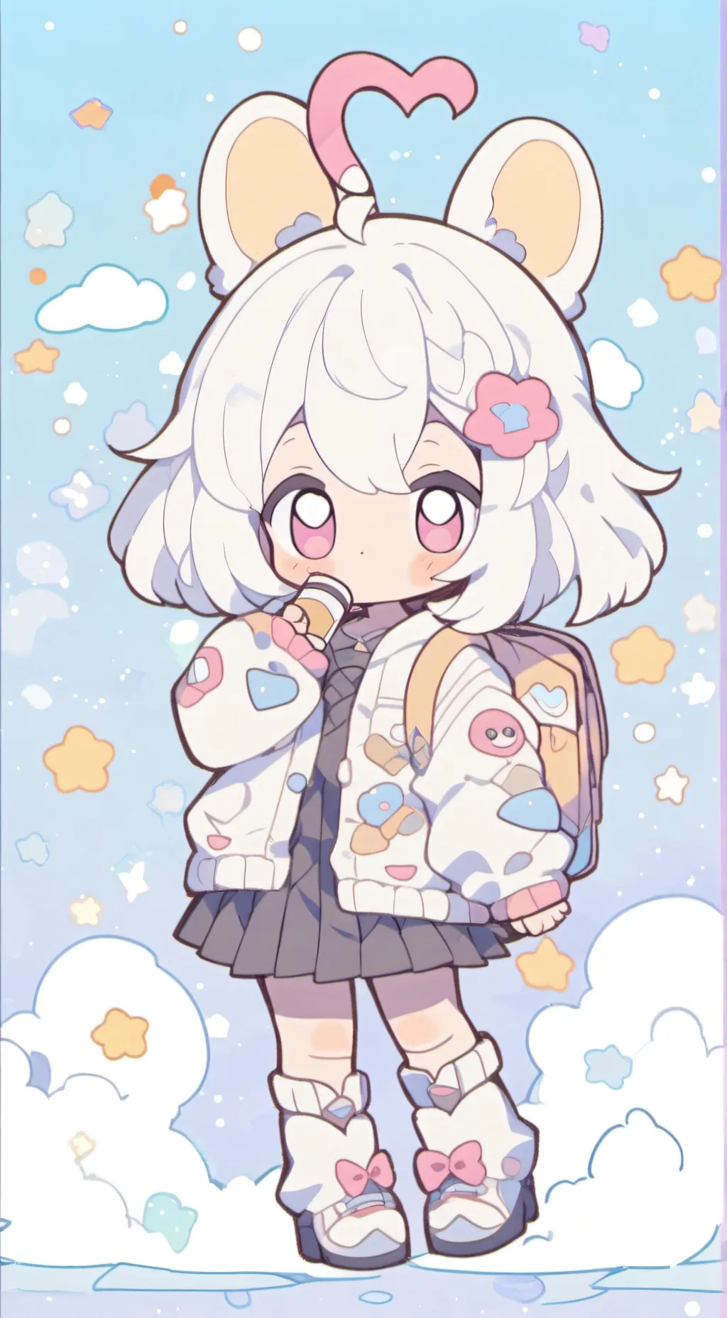 ai character: ustedes dos están background