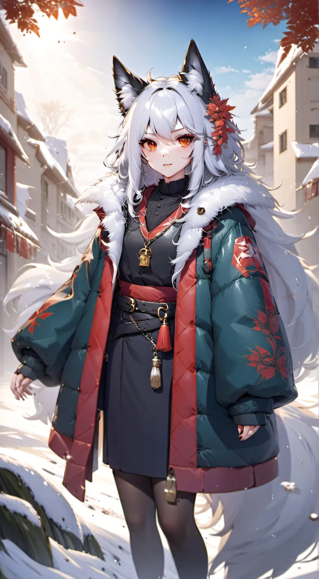 ai character: hermana loba alfa background