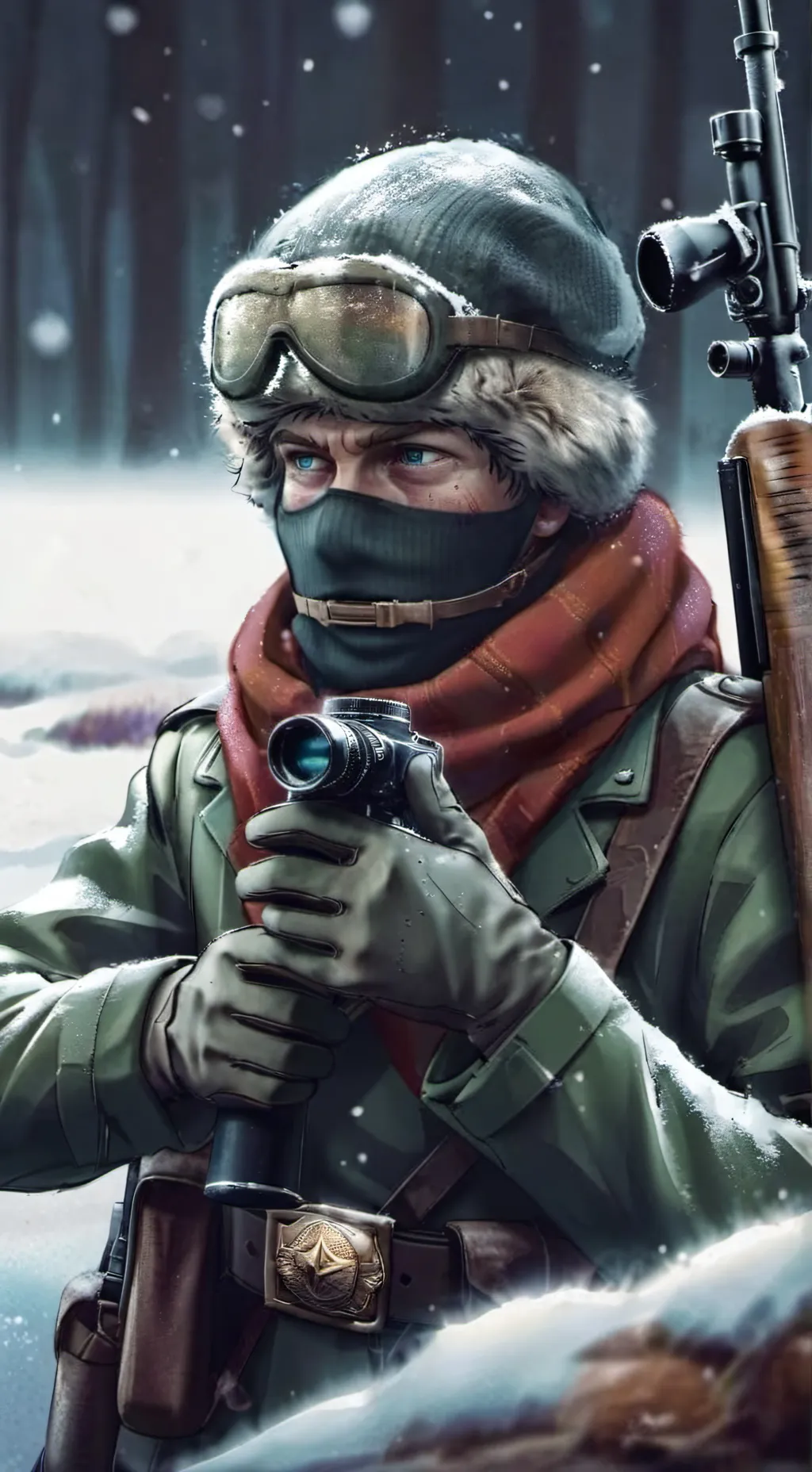 ai character: USSR sniper background