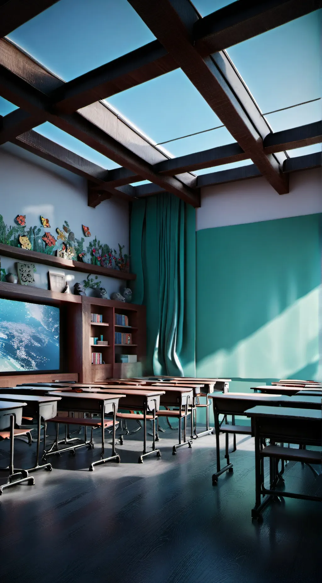 ai character: Classroom background