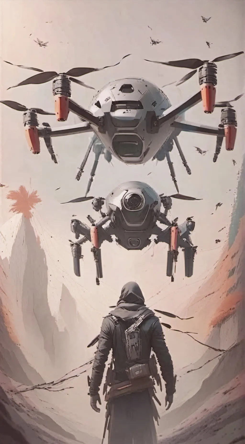 ai character: Murder drones background