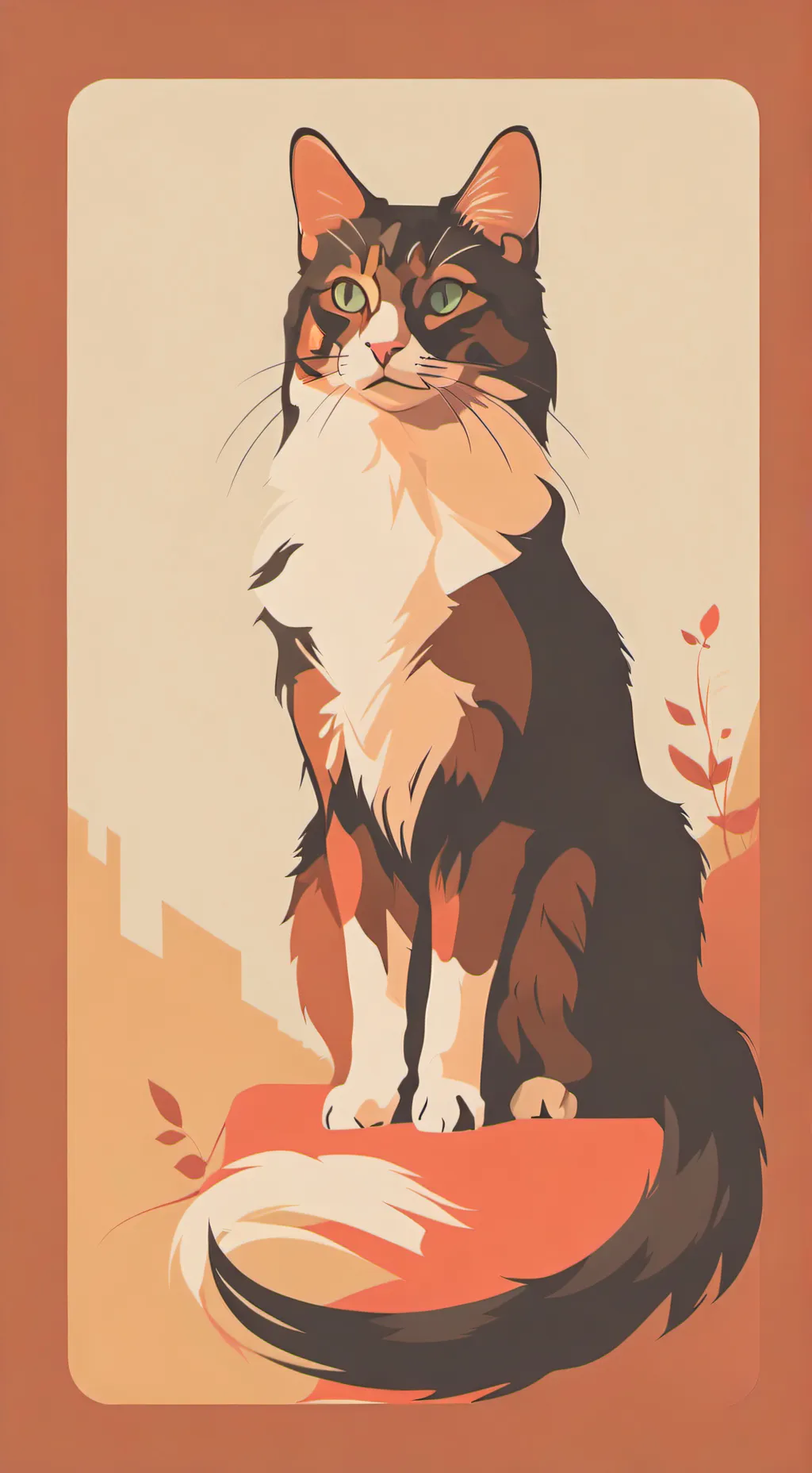 ai character: gata sensible background