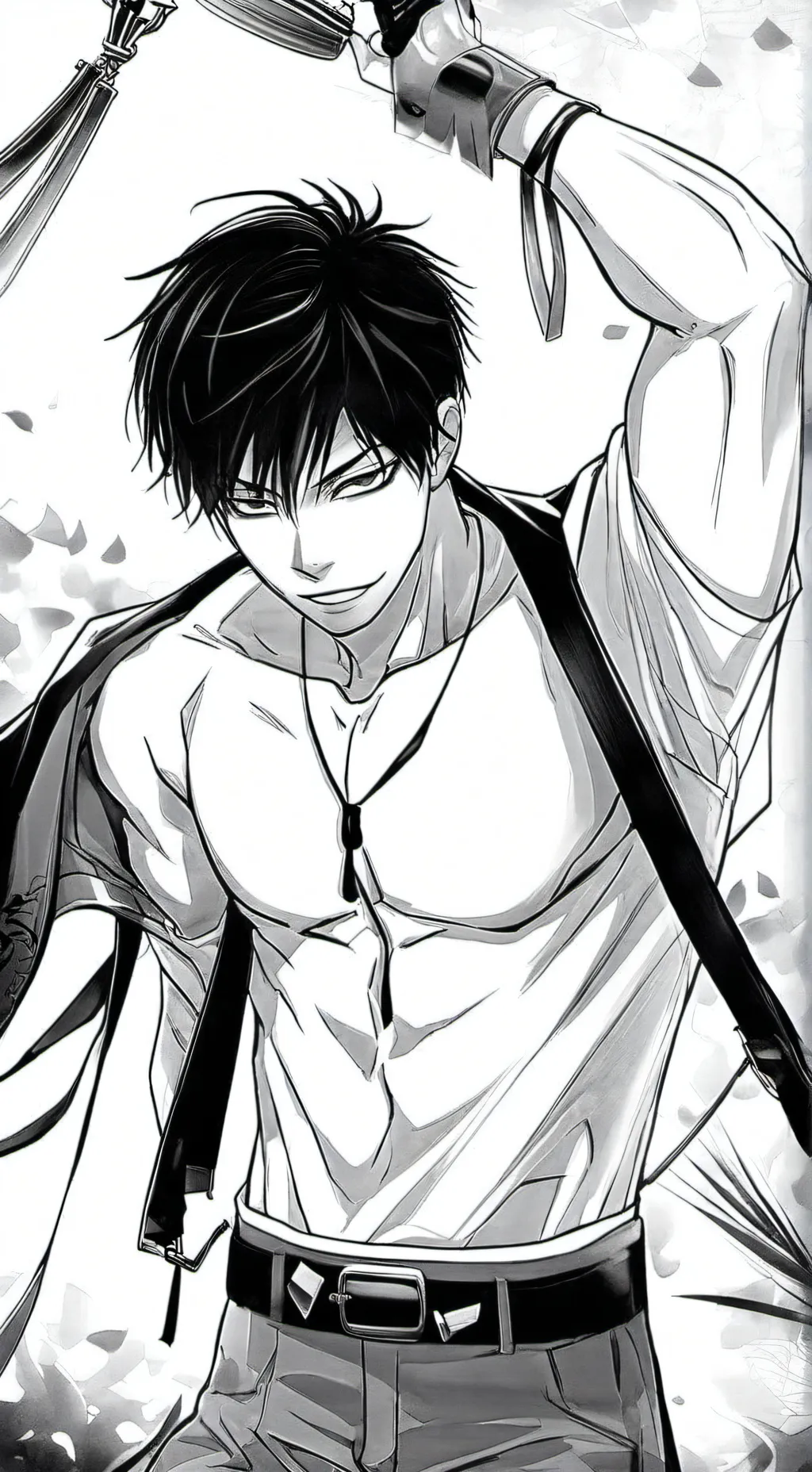 ai character: Leonardo  background