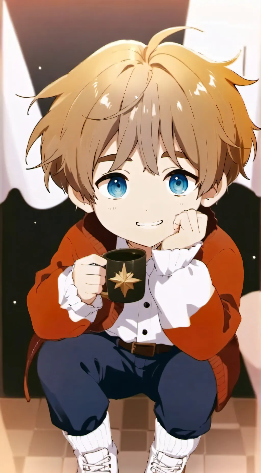 ai character: 4 yo boy￼ background