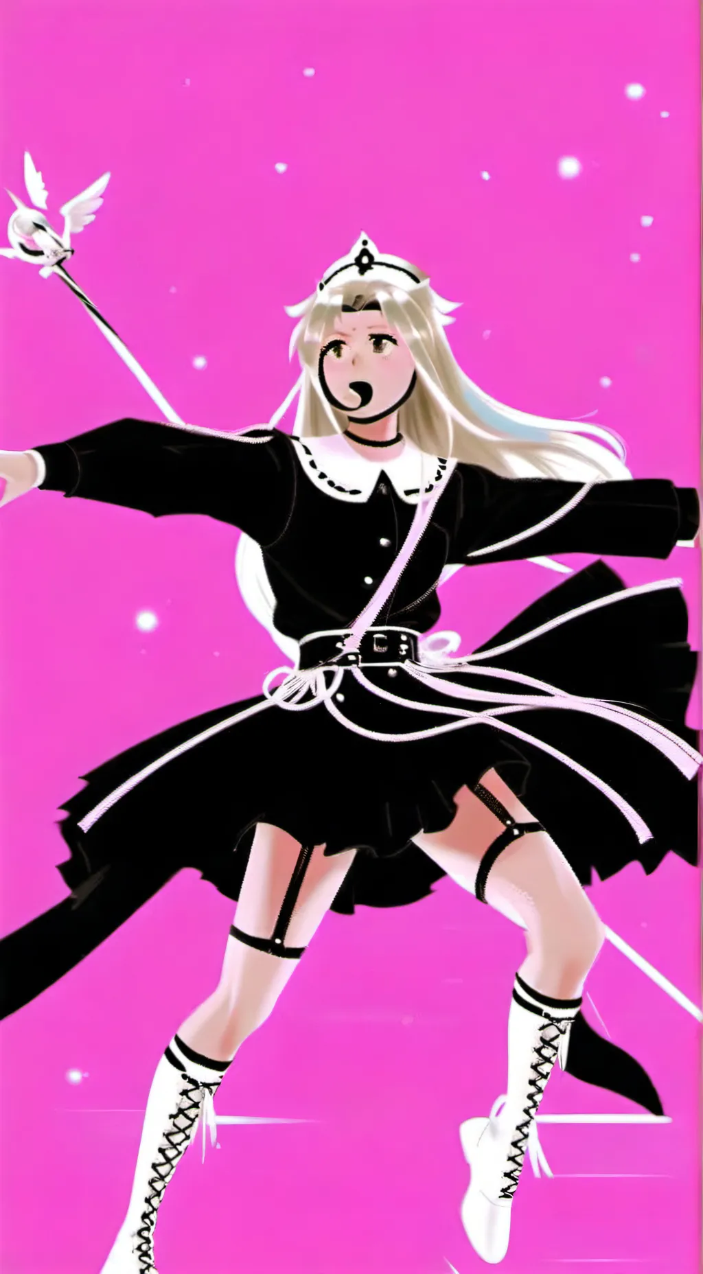 ai character: Квинка  background