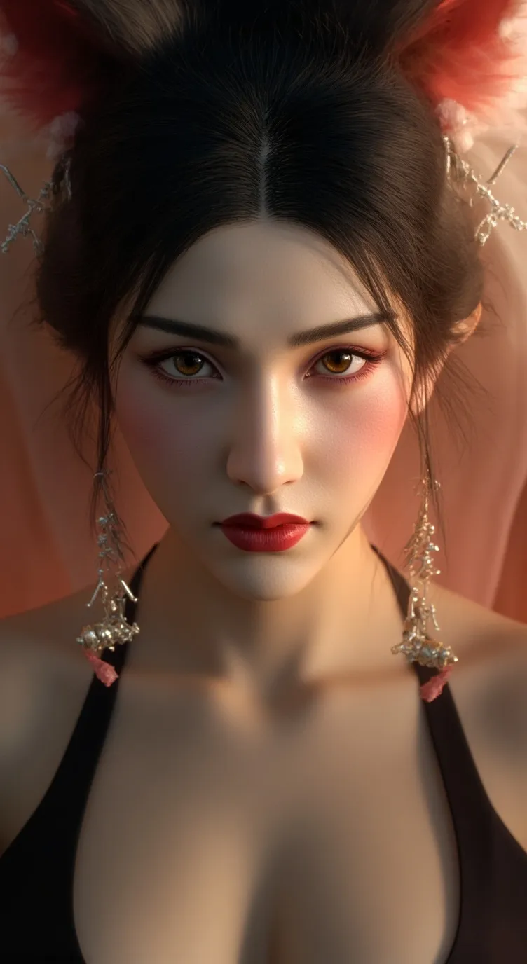 ai character: Kitsune infection background