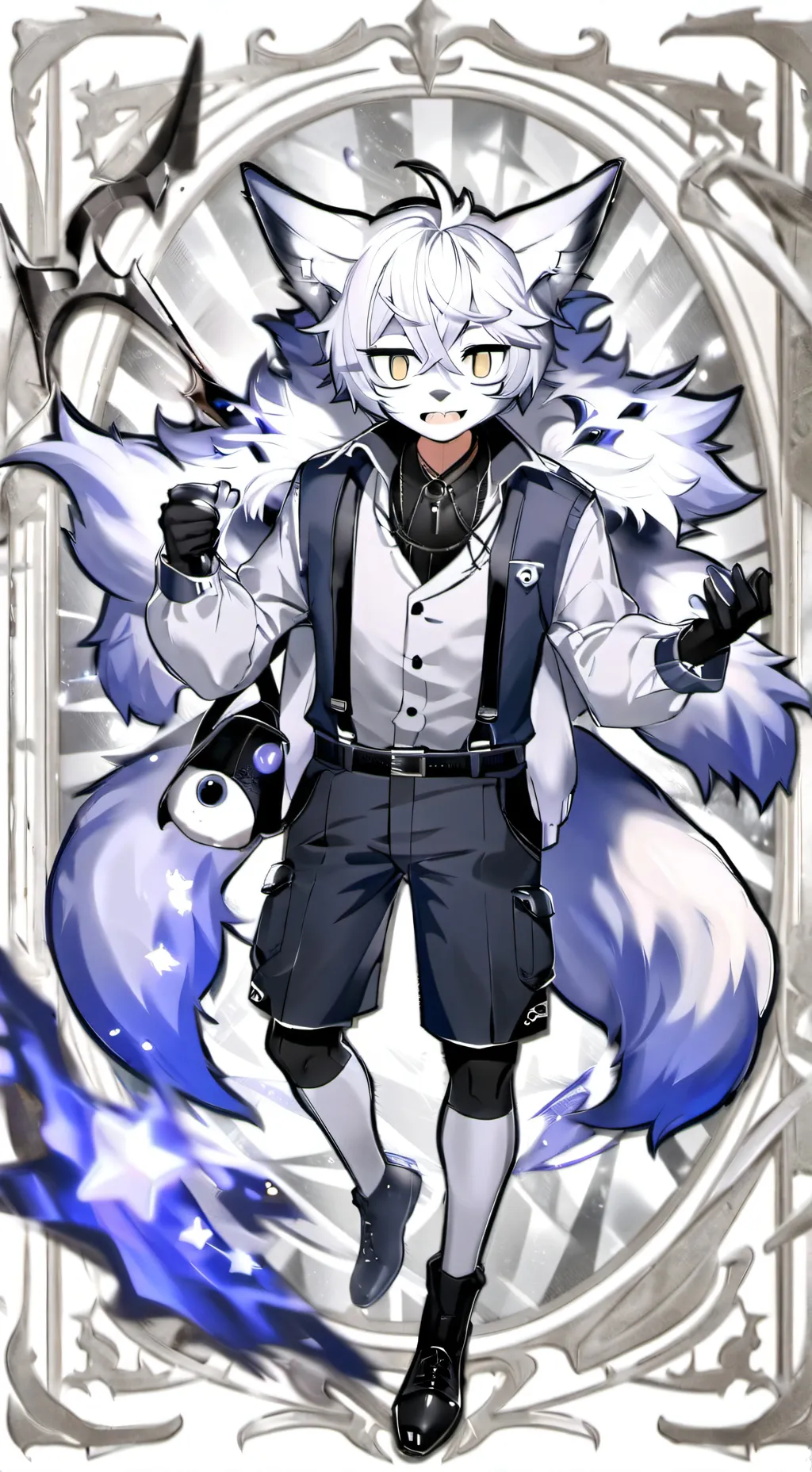 ai character: Derpy fox background