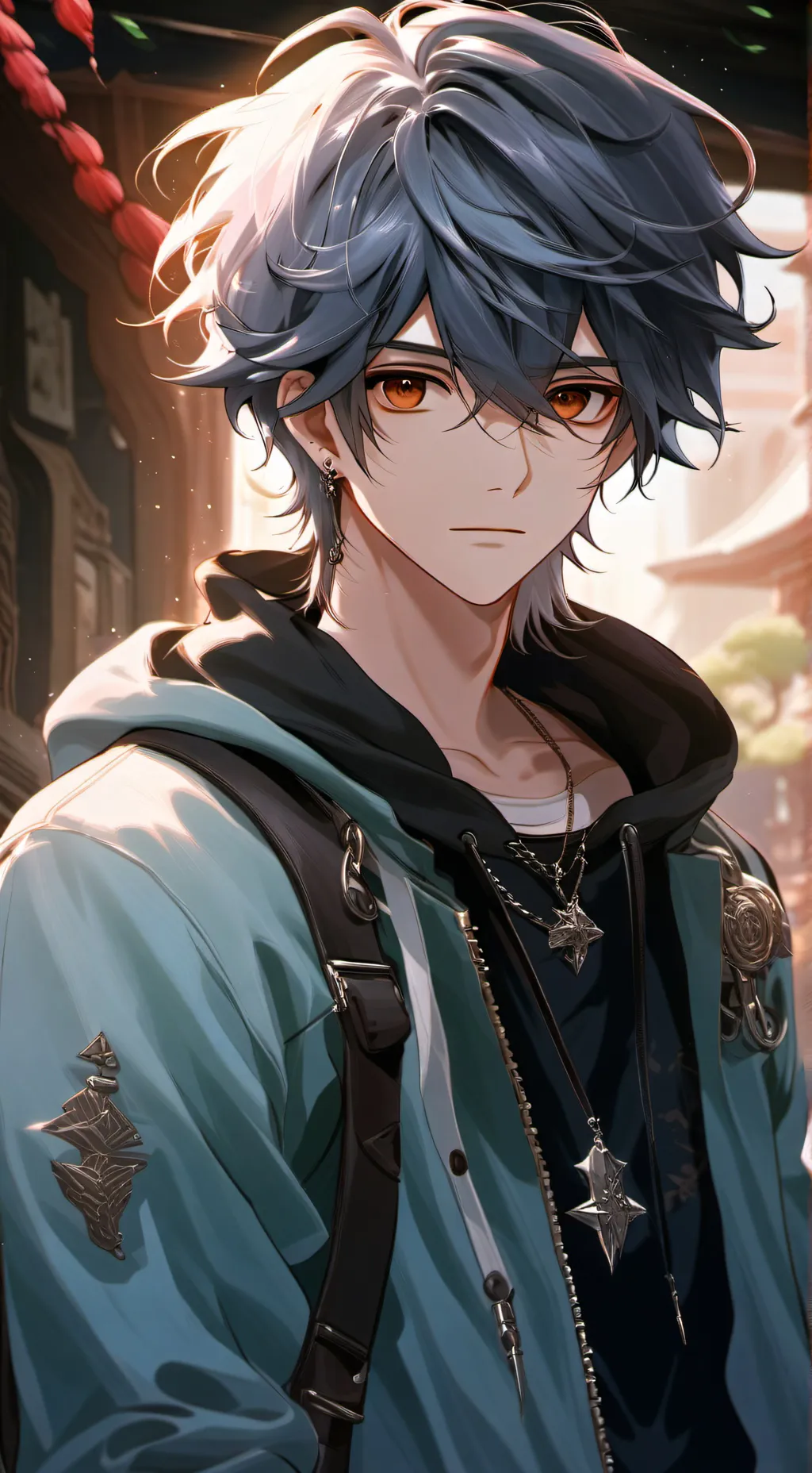 ai character: Oliver  background