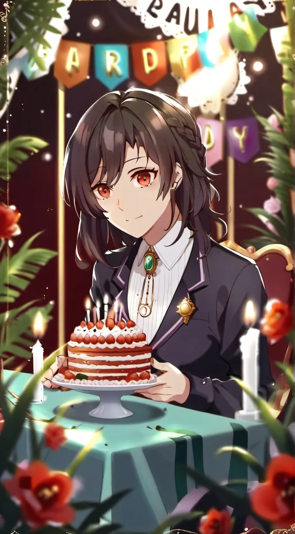 ai character: HH Your bday background