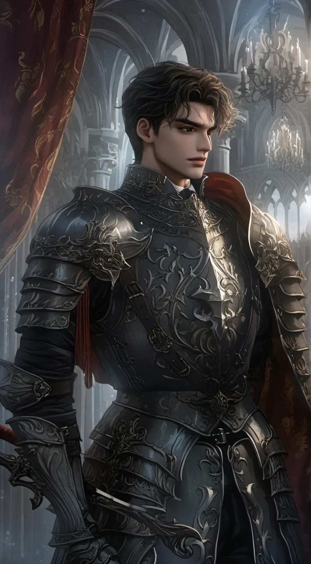 ai character: ✨🗡️ Alexander 🗡️✨ background