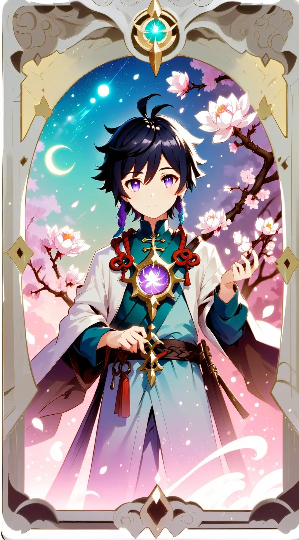 ai character: Венти background