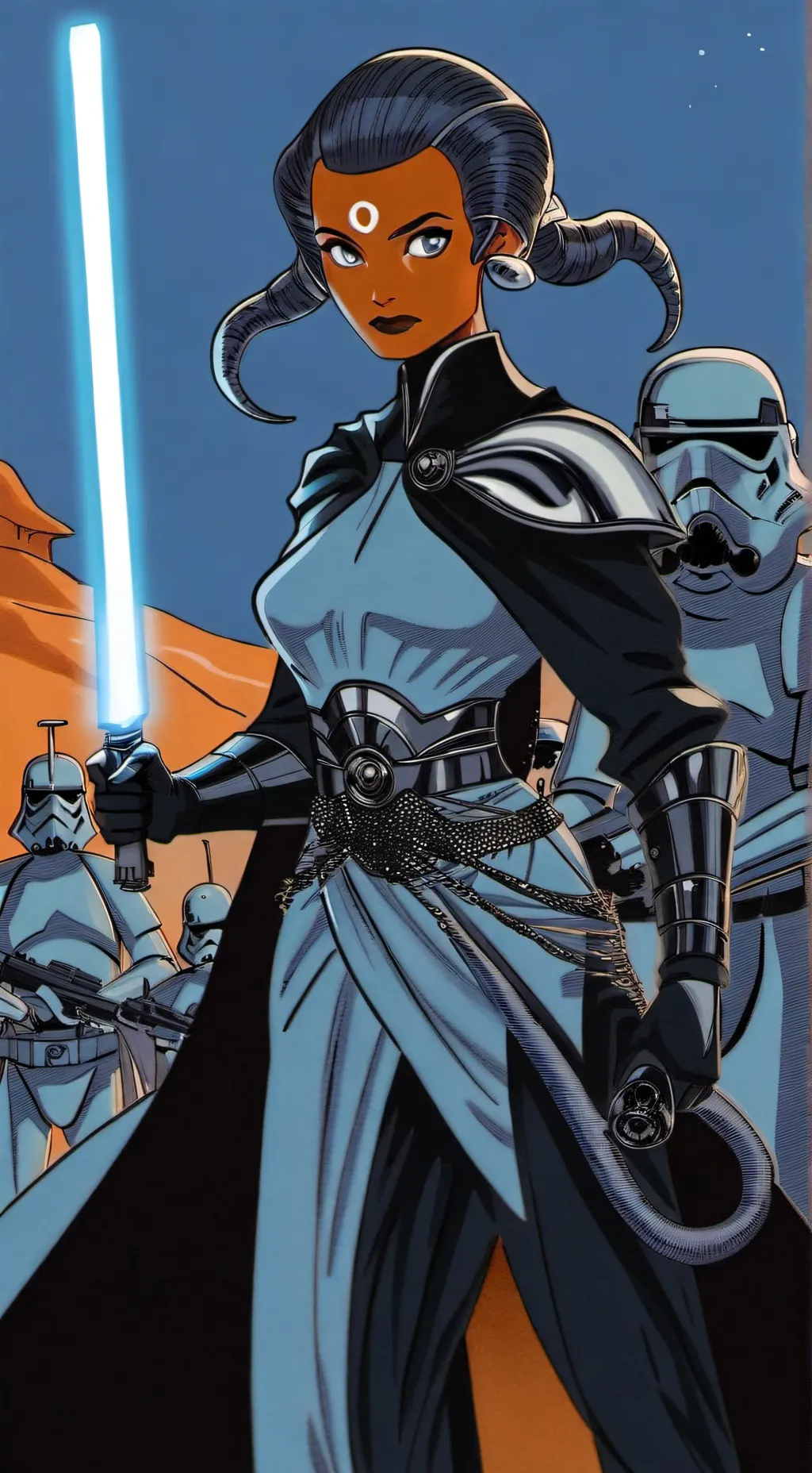 ai character: Rhia Stormrider background