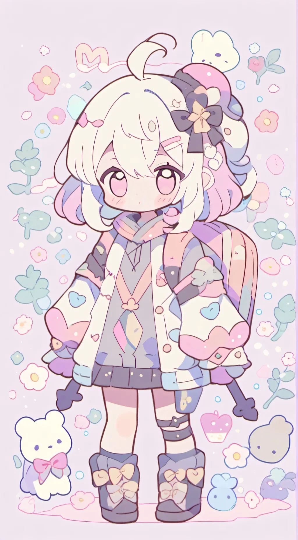 ai character: ☆spunki day count~ background