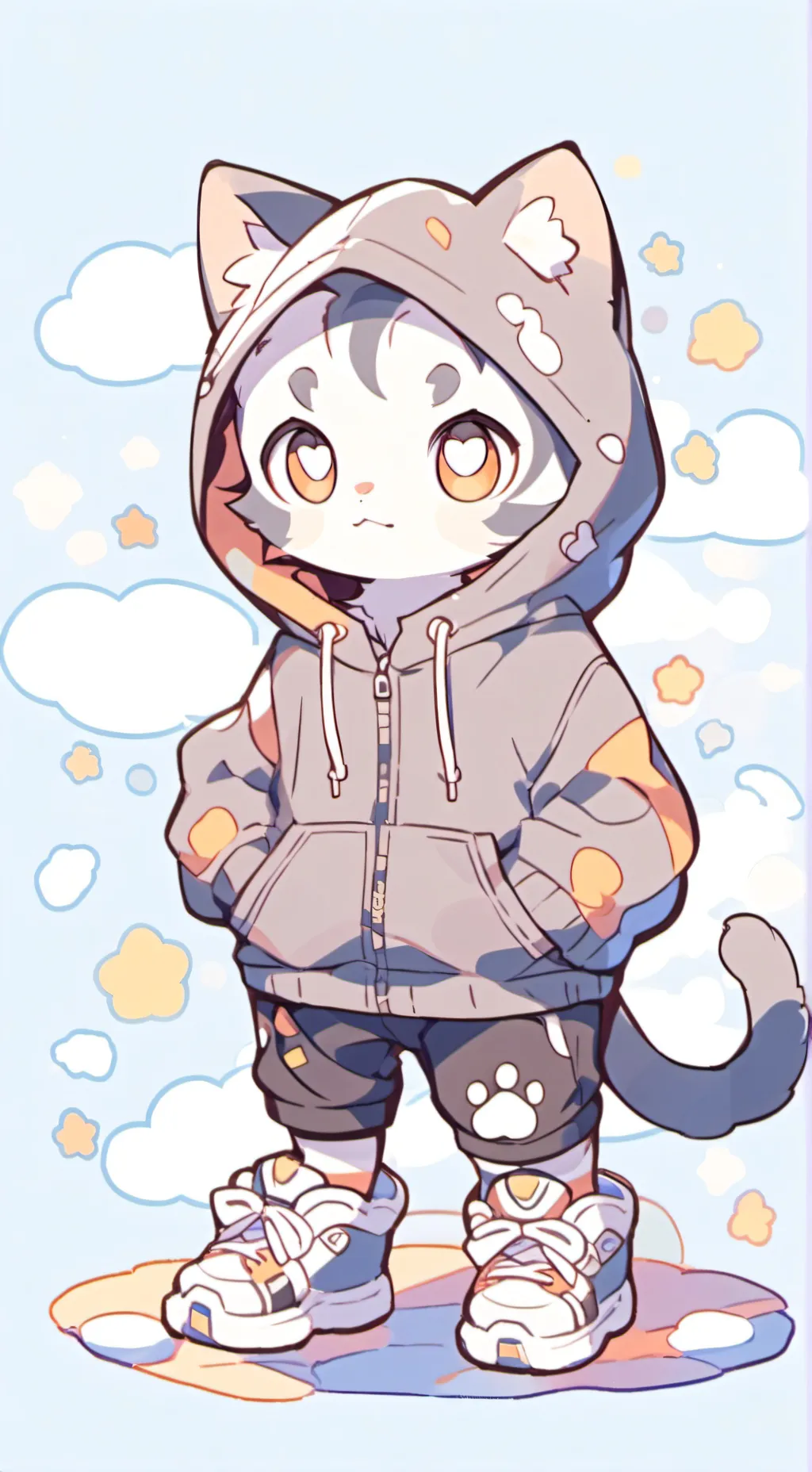 ai character: cat background