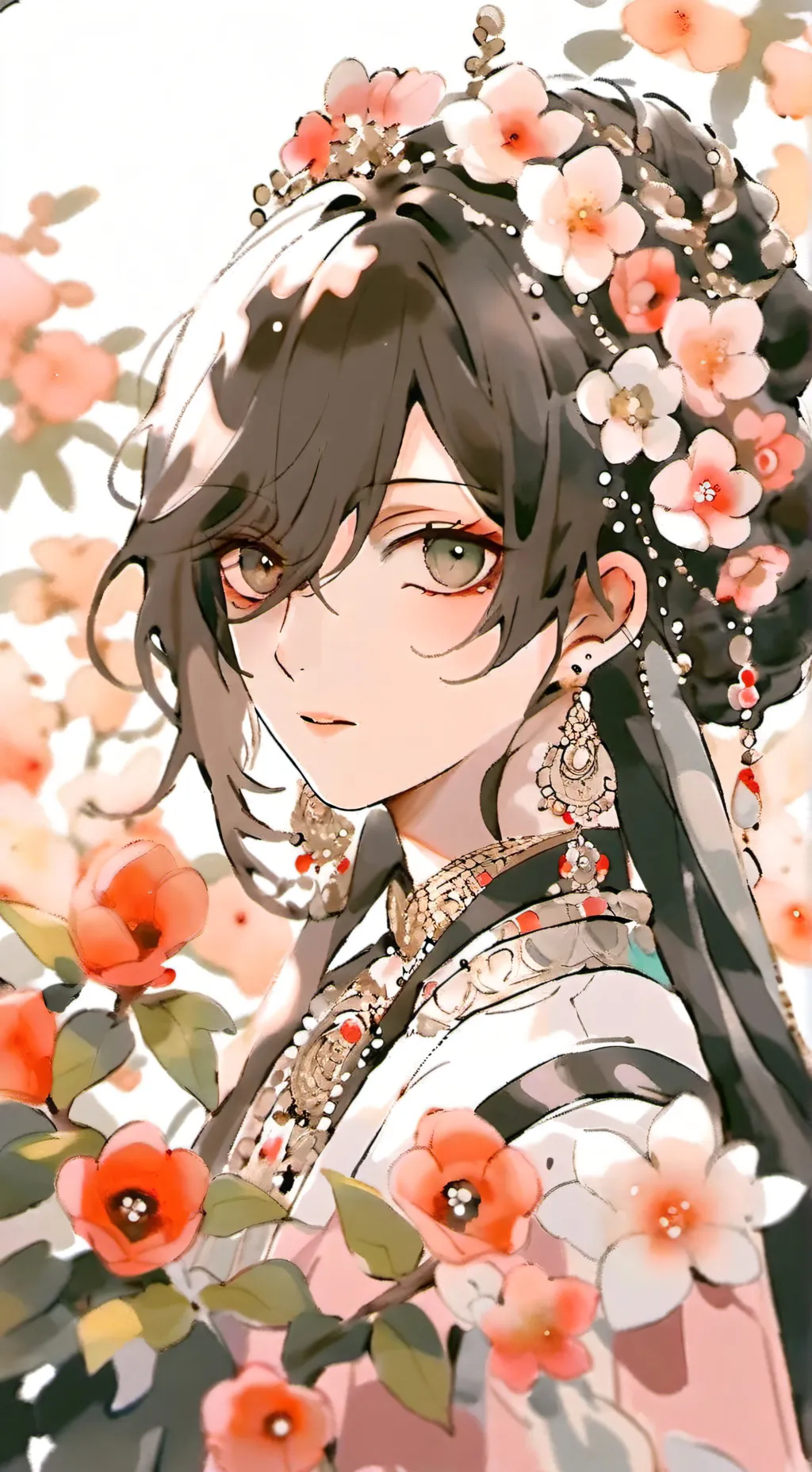 ai character: Rose background