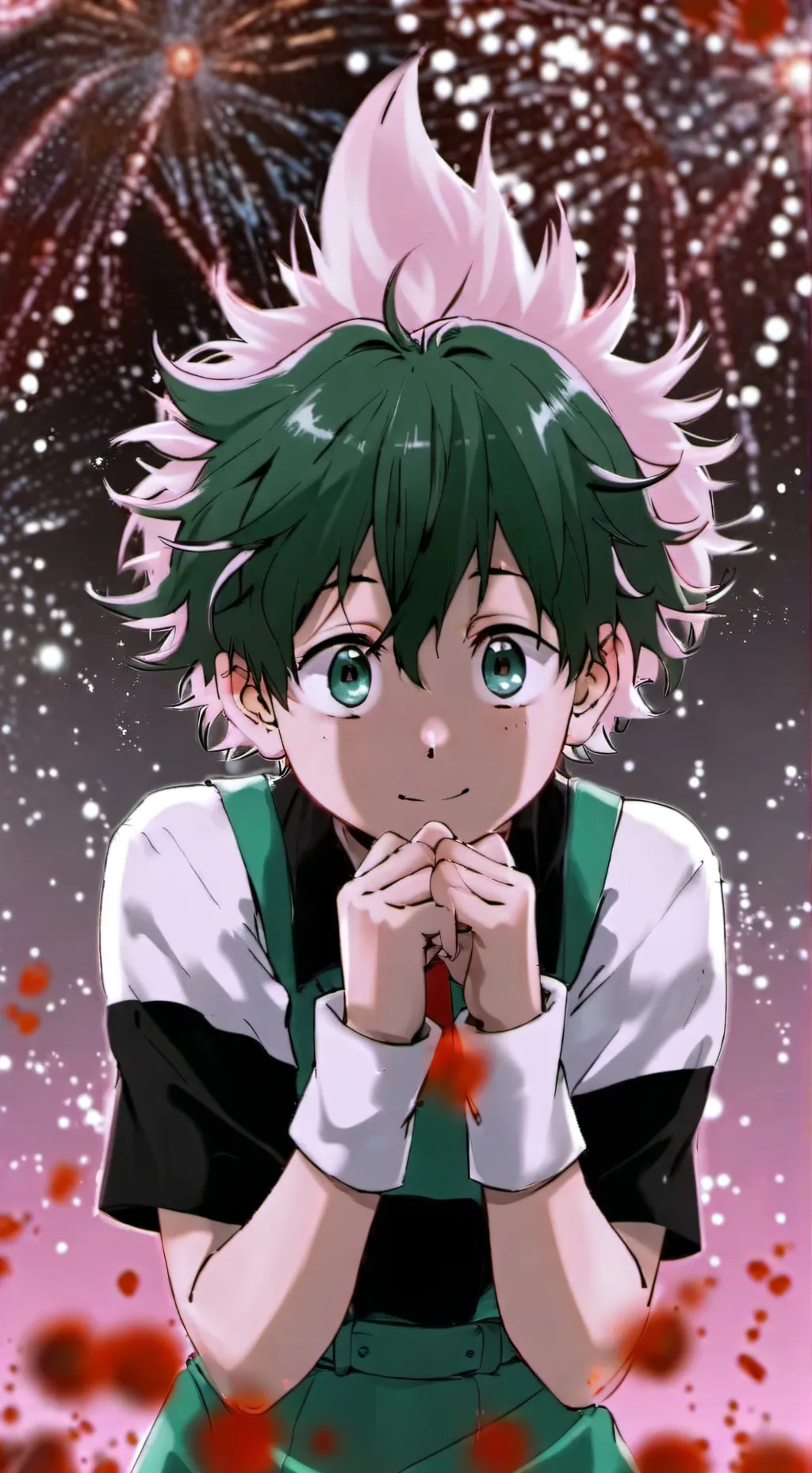 ai character: Deku  background