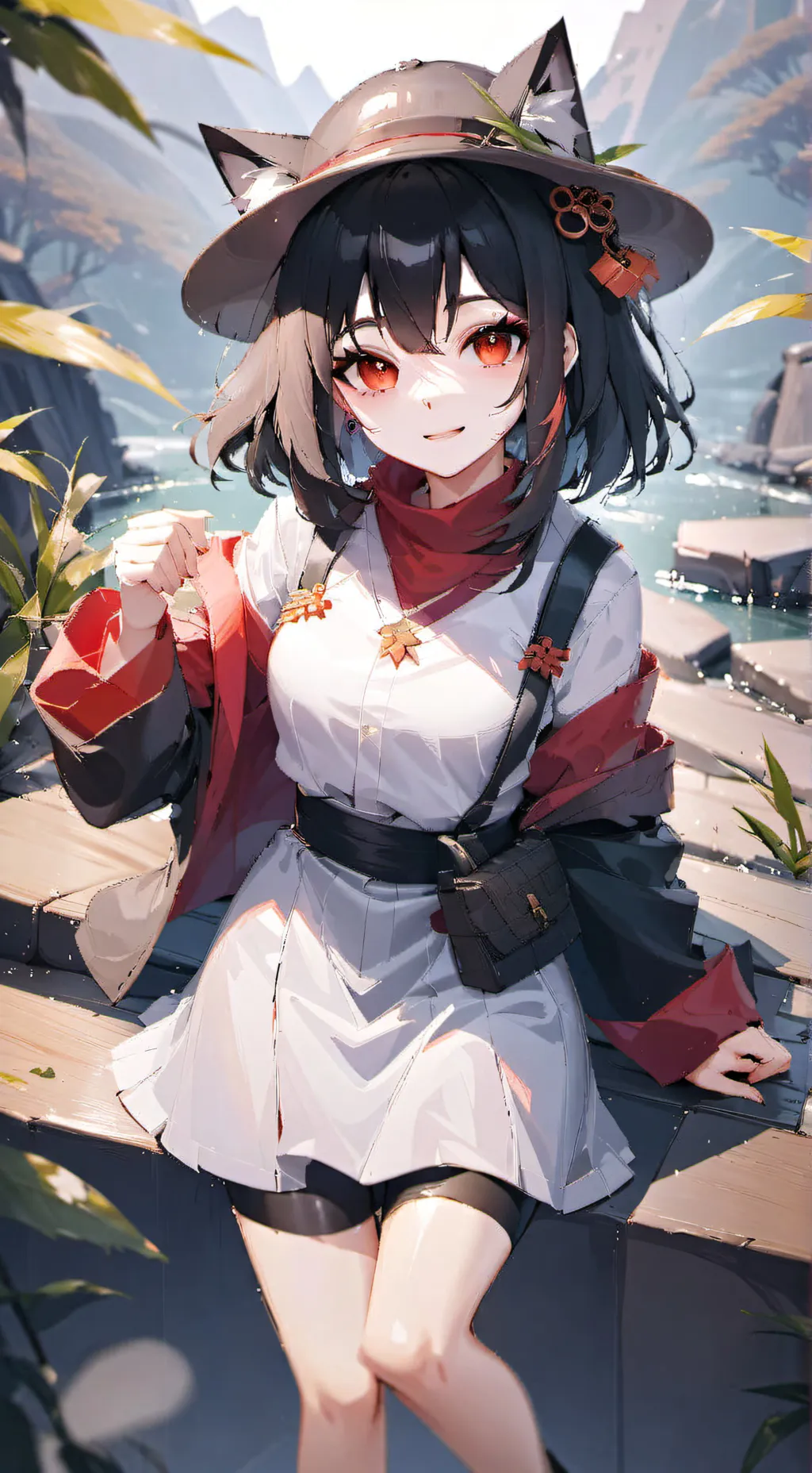 ai character: Neko word background