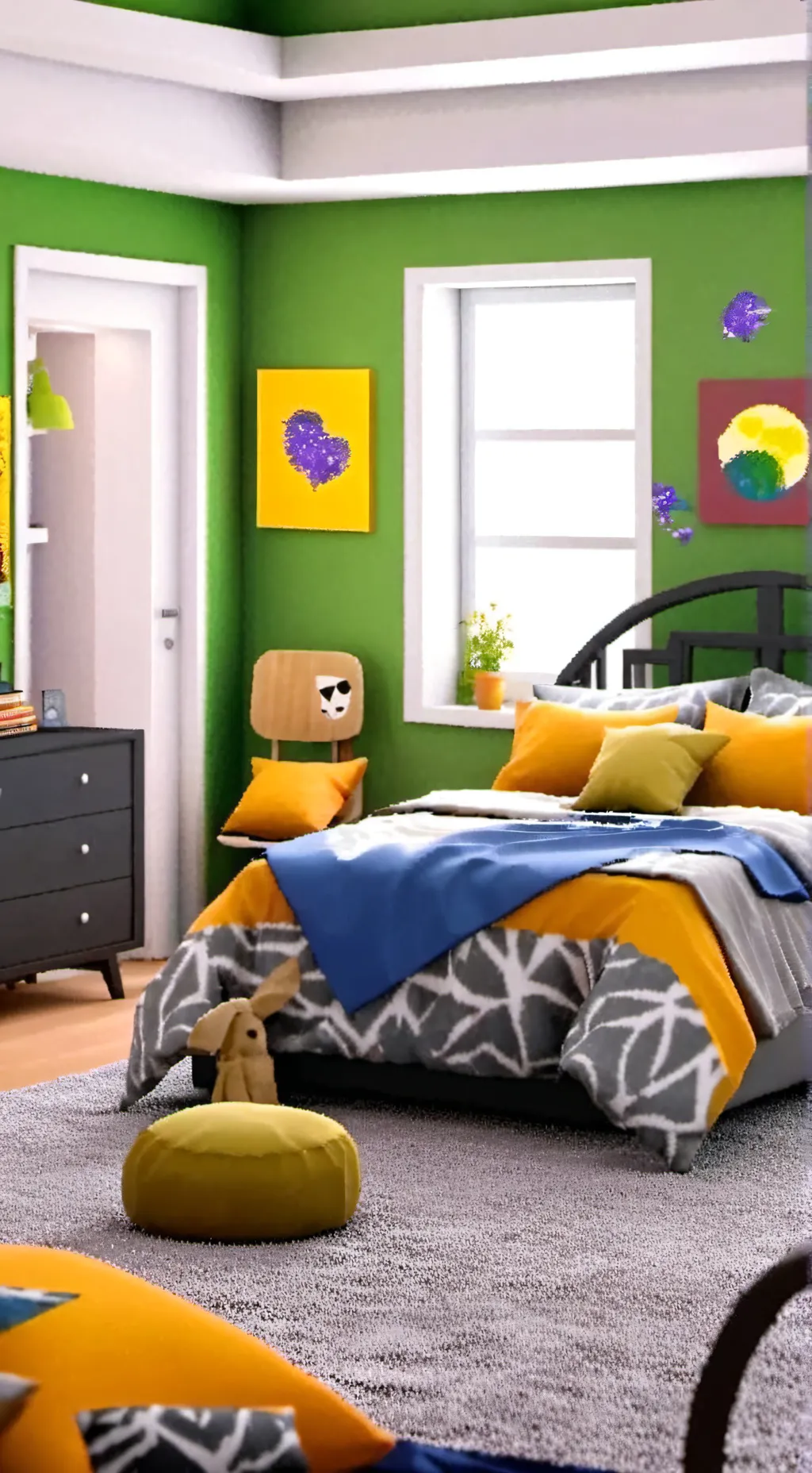 ai character: Sleepover background