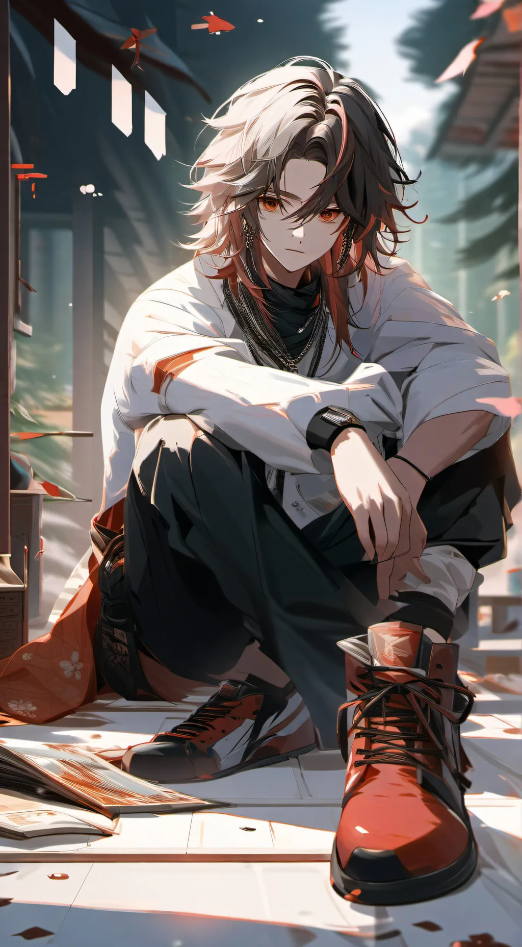 ai character: Escuela del crimen background