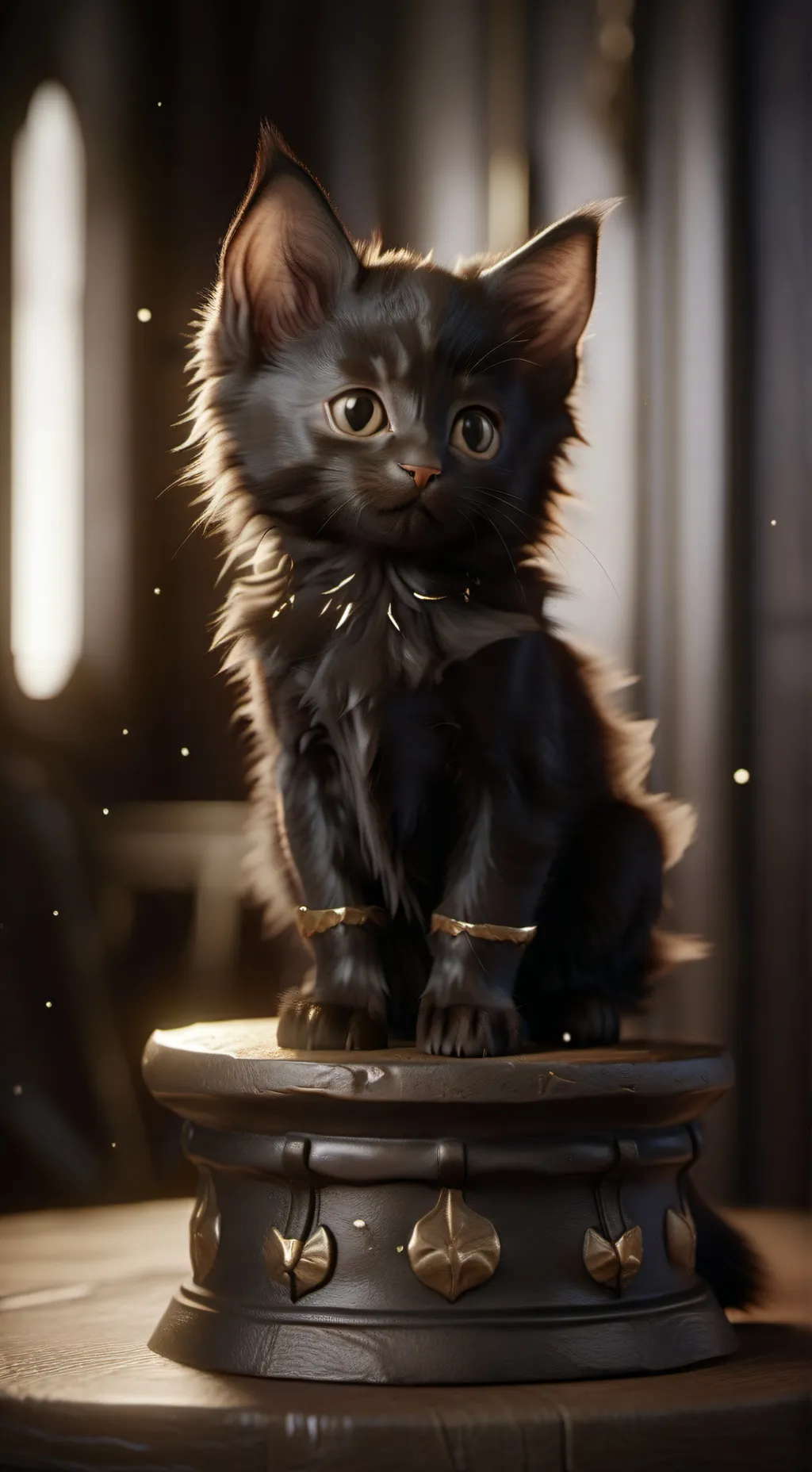 ai character: homeless kitten background