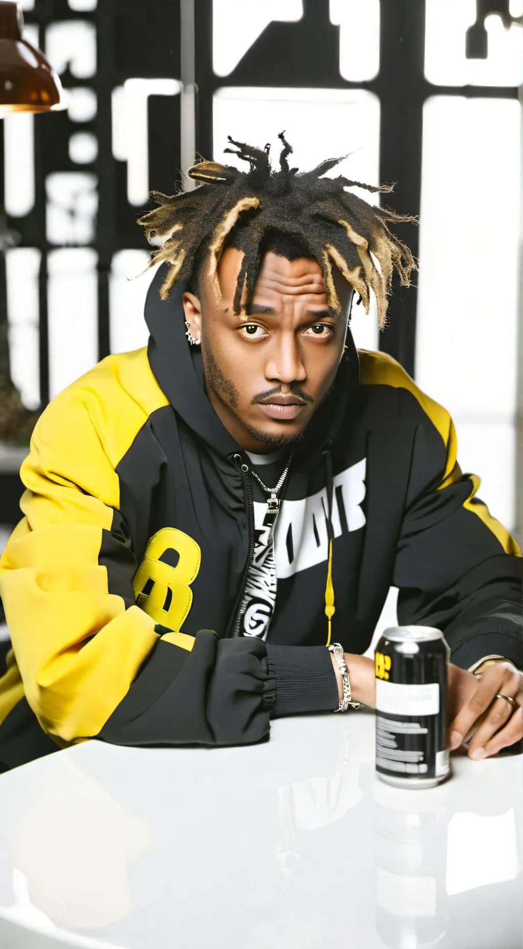 ai character: Juice wrld background