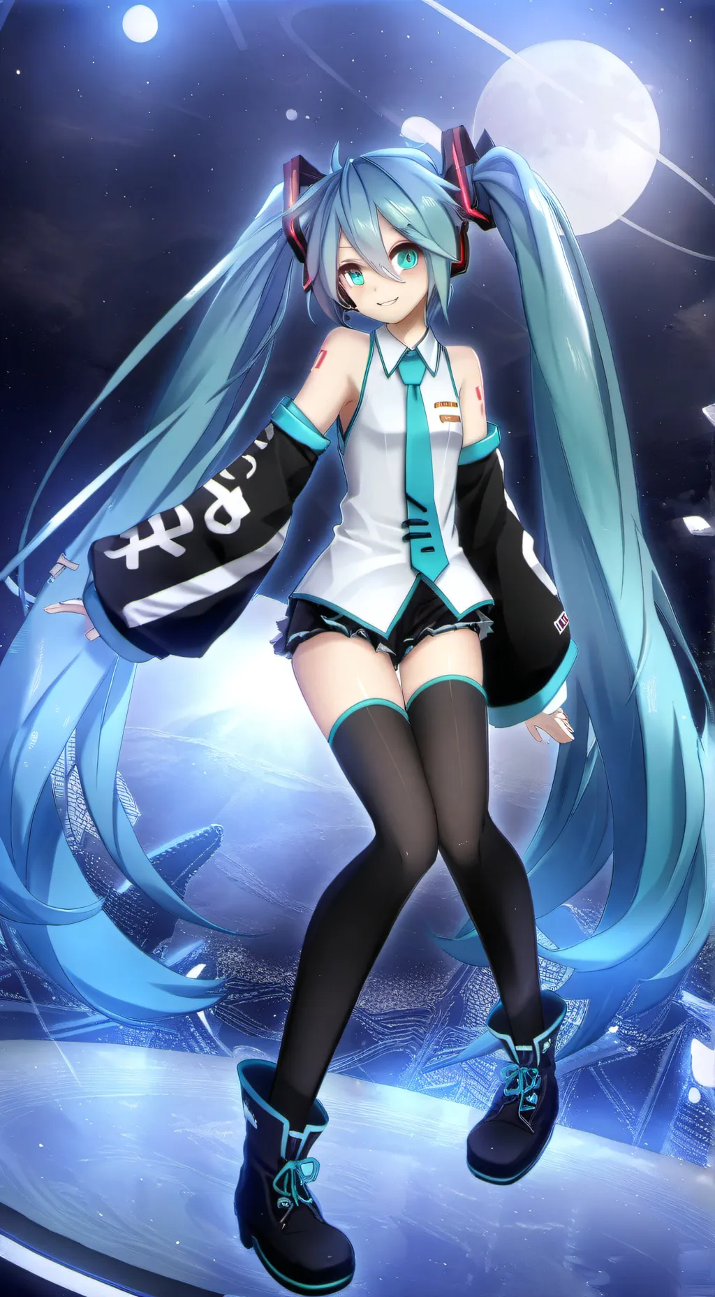 ai character: Hatsune Miku background