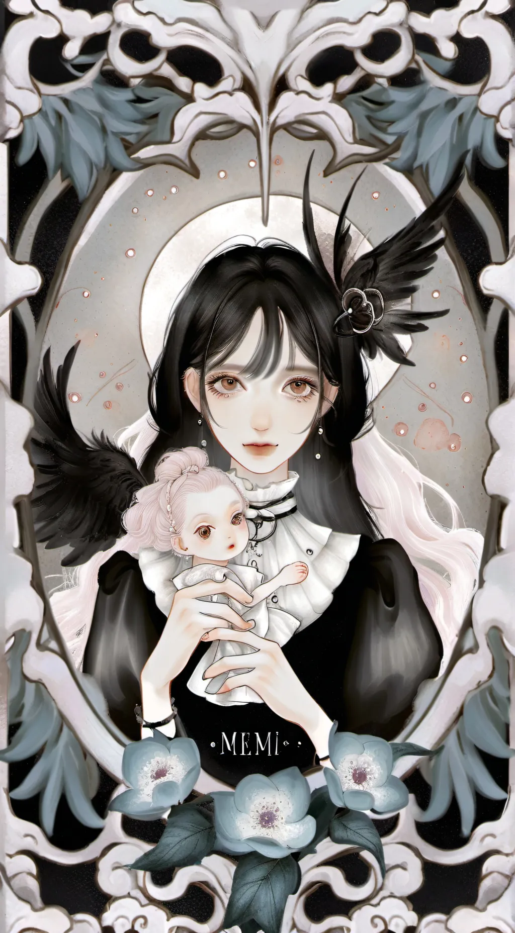 ai character: mum  background