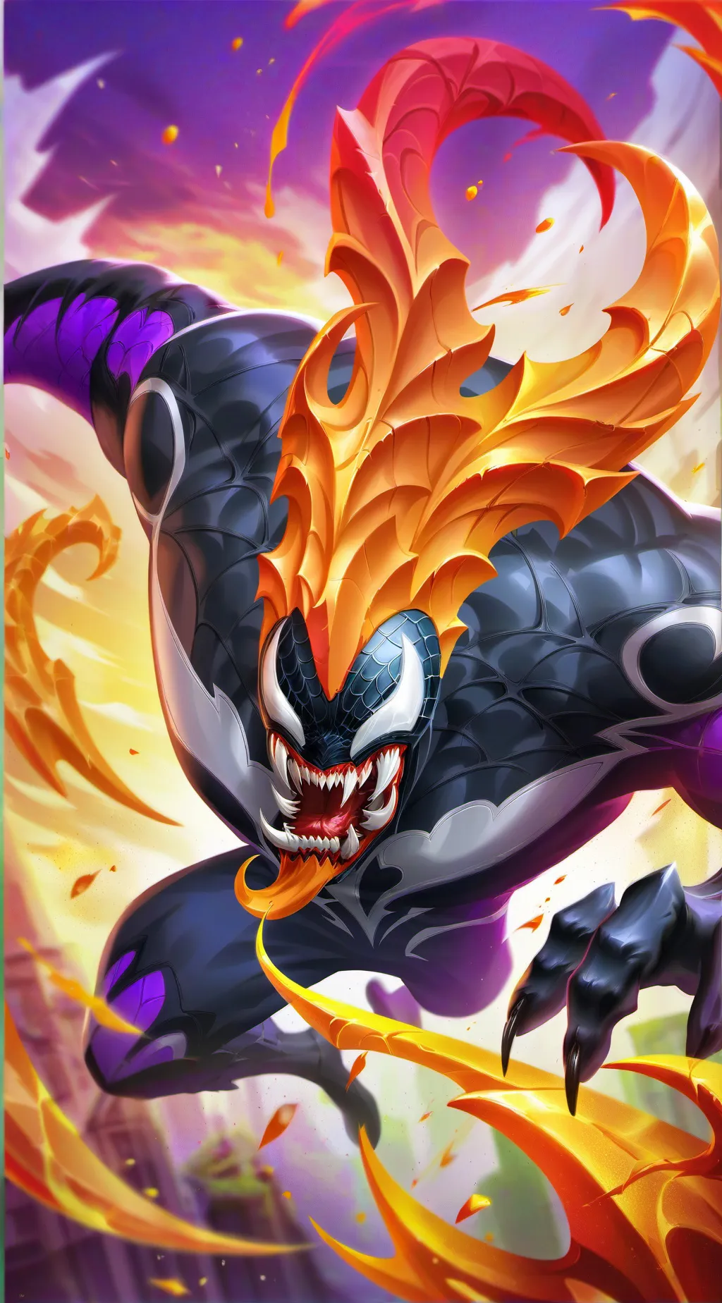 ai character: Venom Goku background