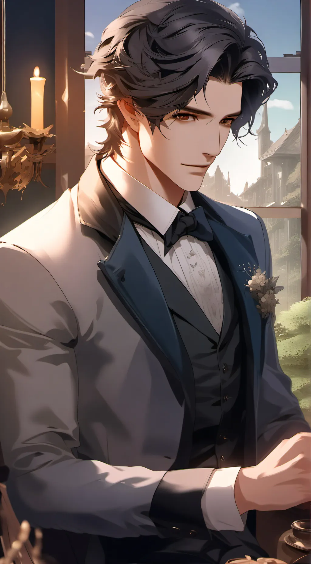 ai character: Liam  background