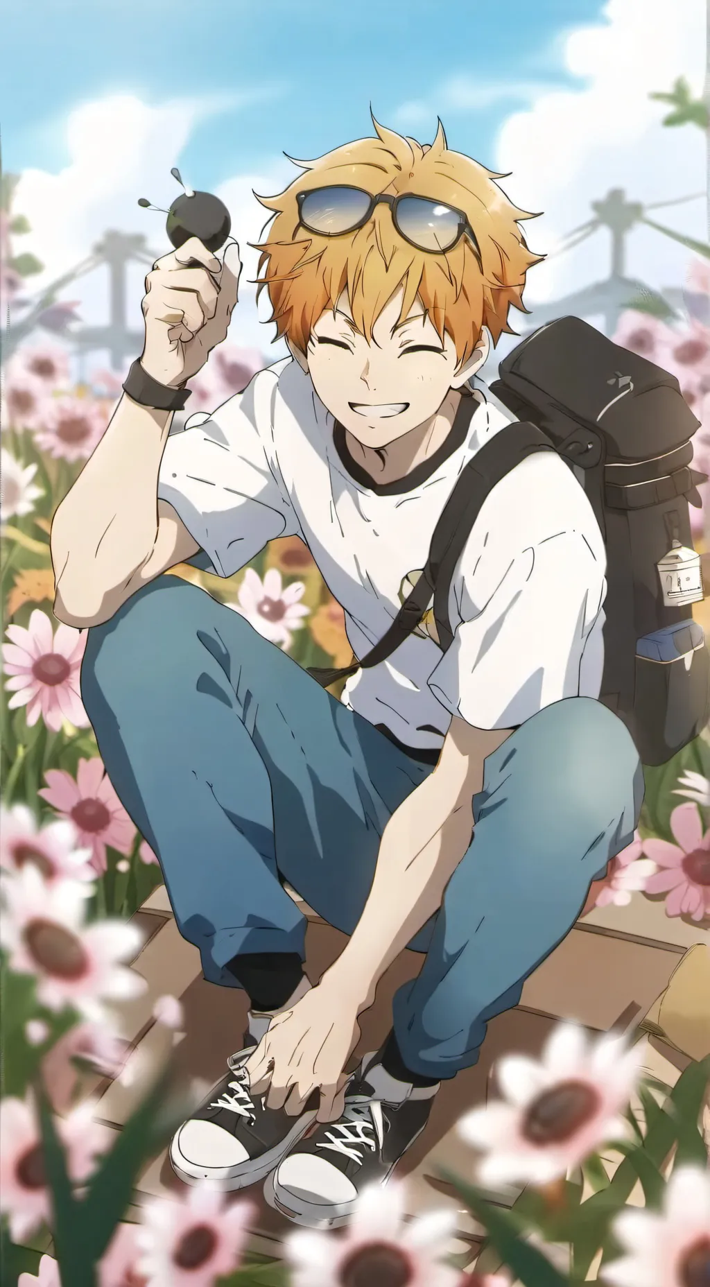 ai character: Hinata Shoyo  background