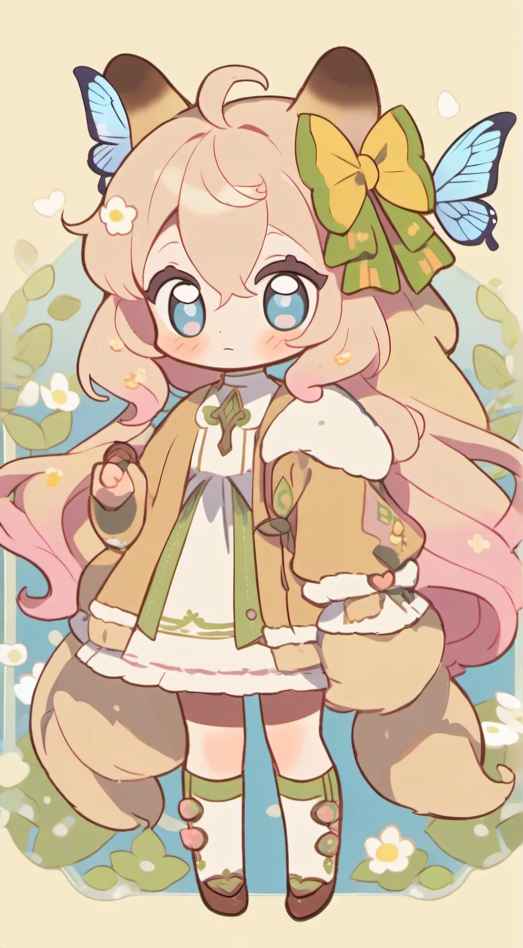 ai character: mlp(fluttershy) background