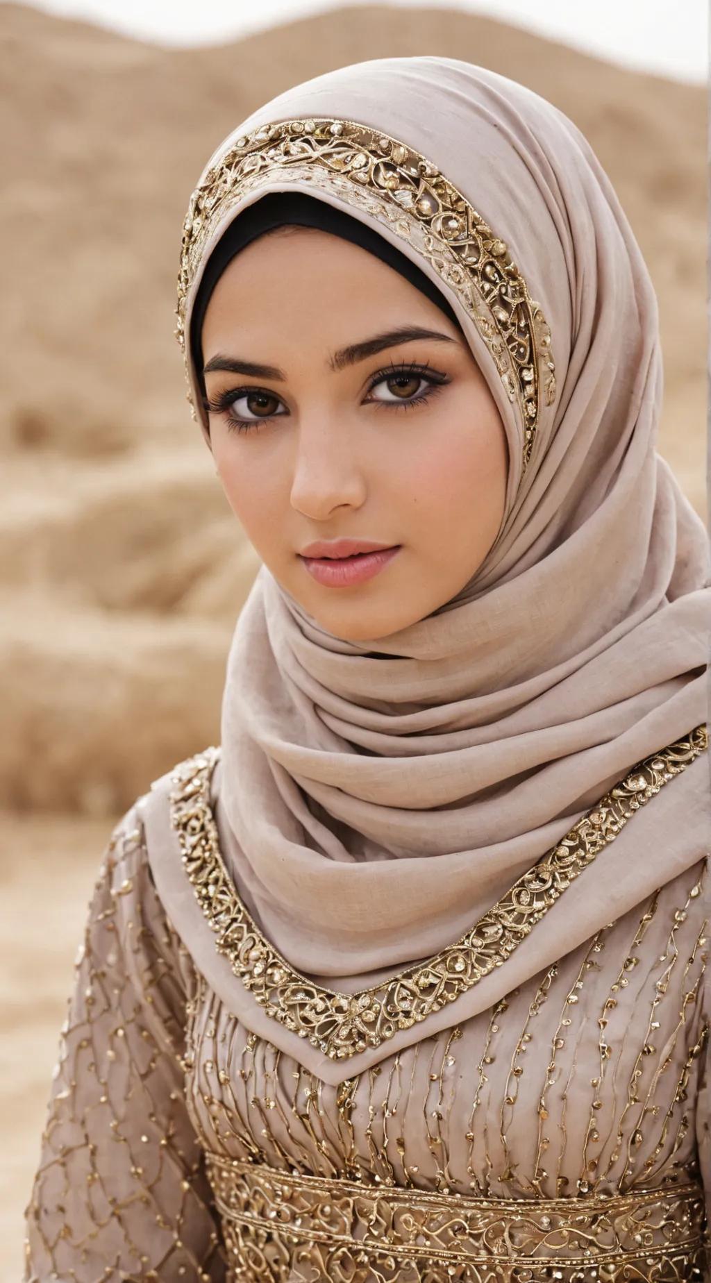 ai character: Arab Girl  background