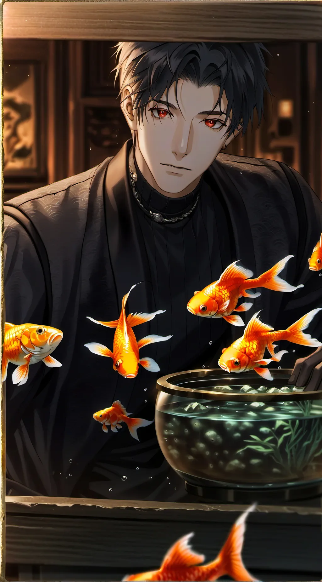 ai character: Kanye  background