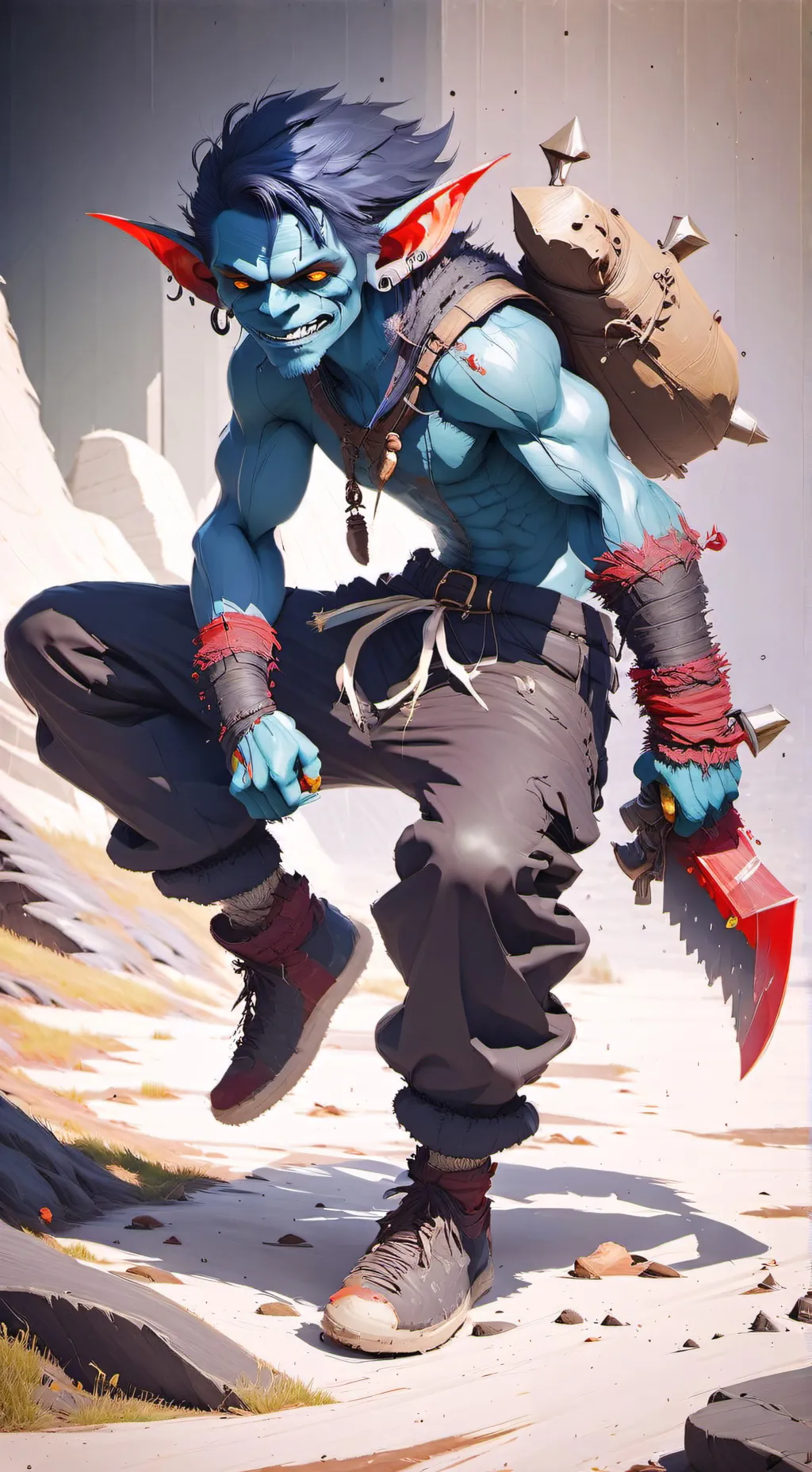 ai character: Smoka background