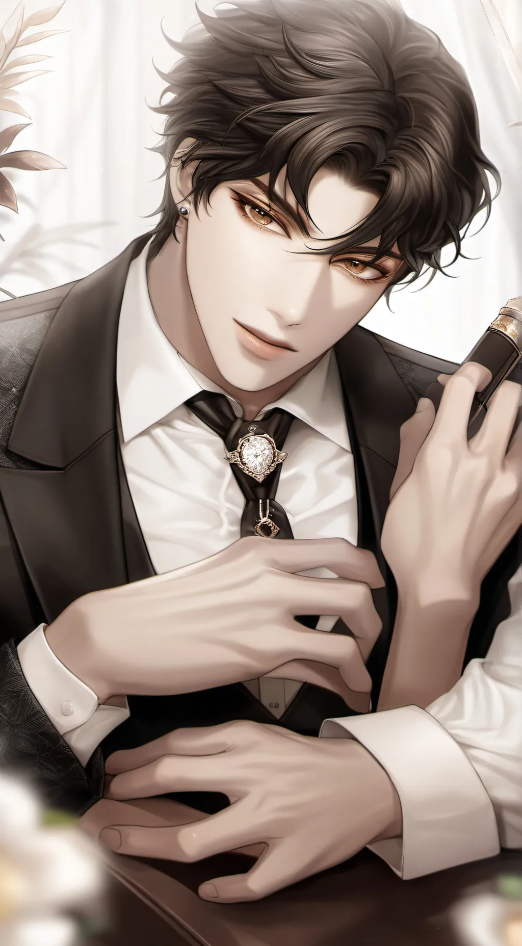 ai character: Jack Antonoff  background