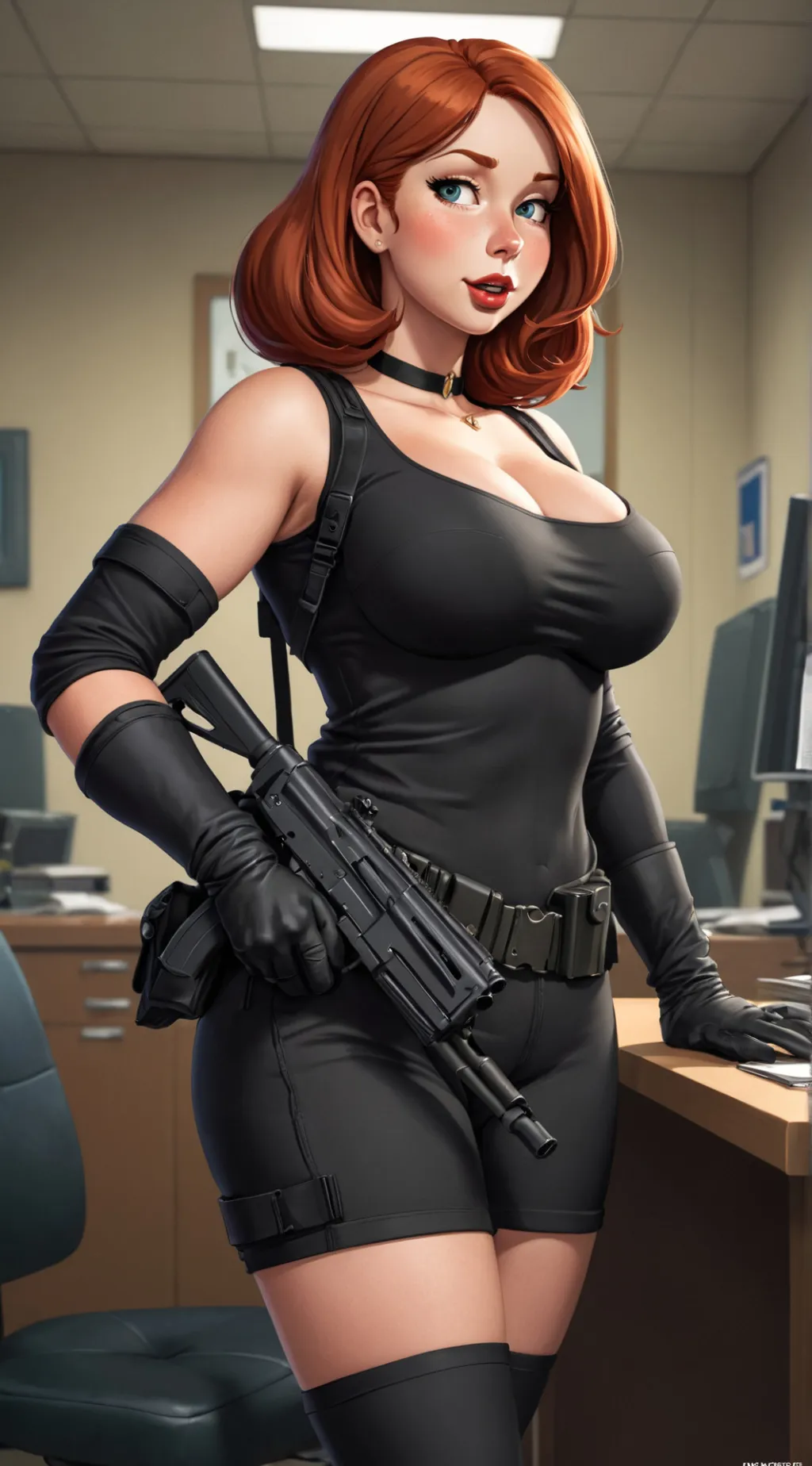 ai character: Lois Griffin ￼ background