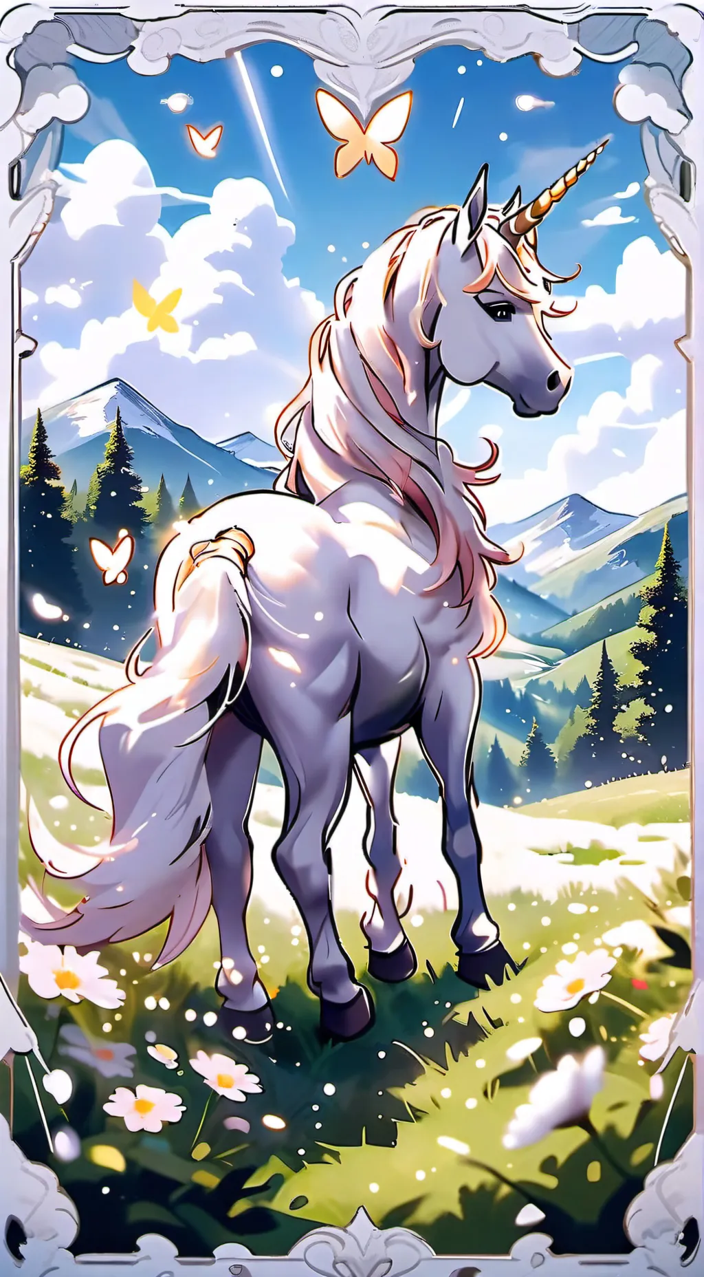 ai character: unicorn background