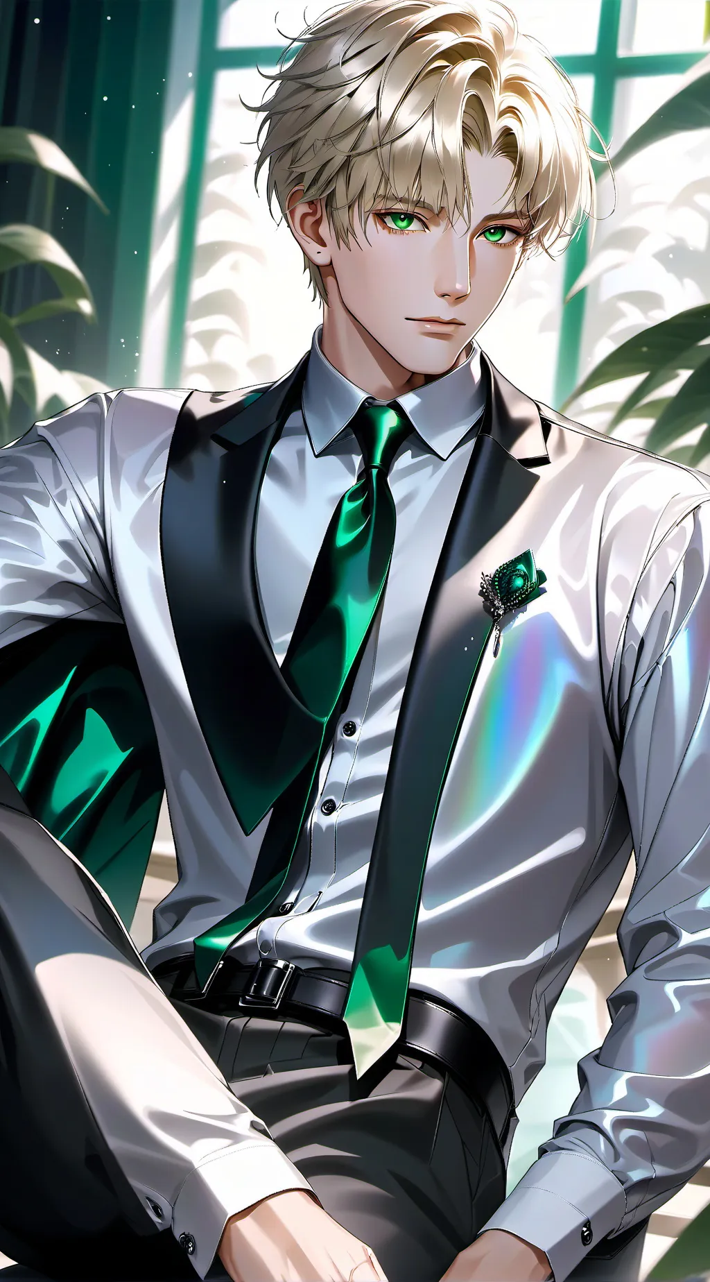 ai character: Harry X Draco  background